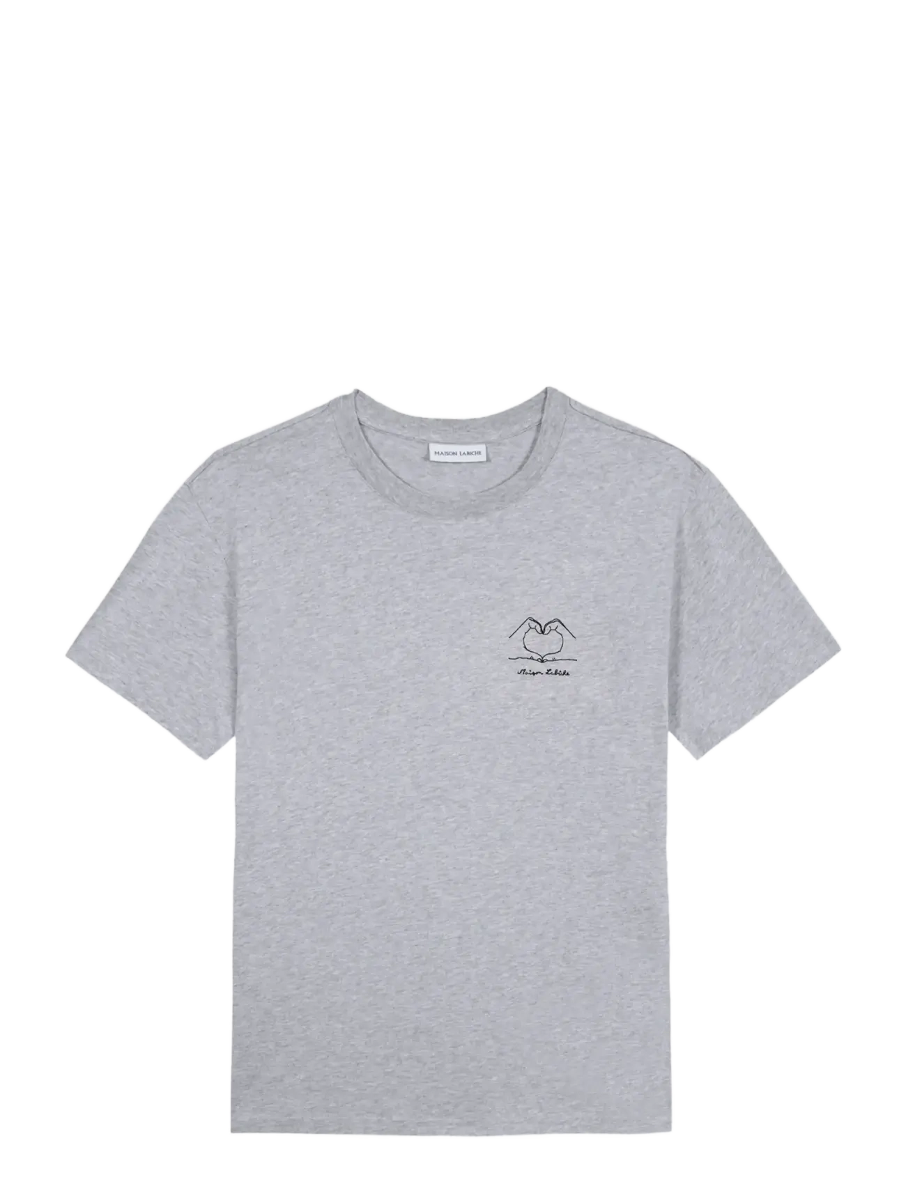 Maison Labiche POPINCOURT HAND HEART / GOTS - Clothing - LIGHT HEATHER GREY / grey