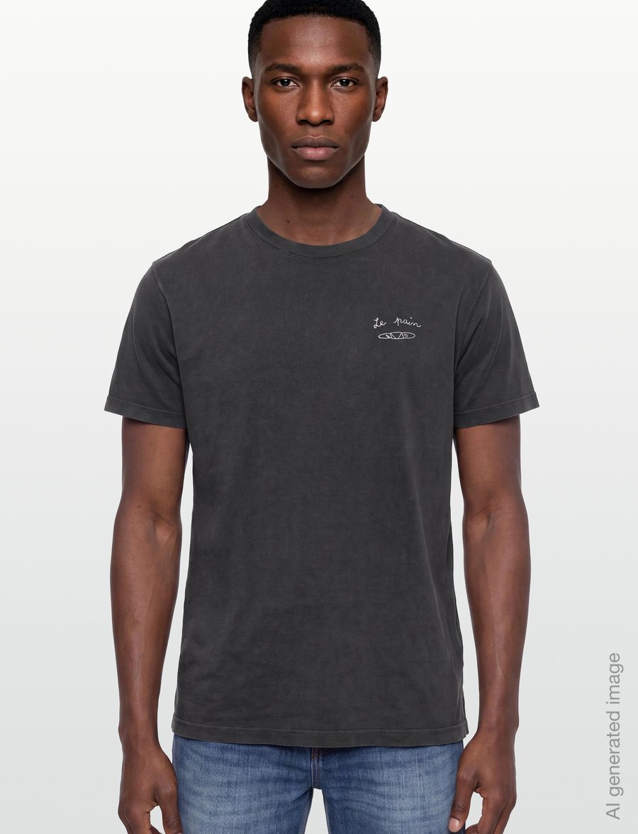 Maison Labiche - POPINCOURT LE PAIN / GOTS - kortærmede t-shirts - carbon washed - 3