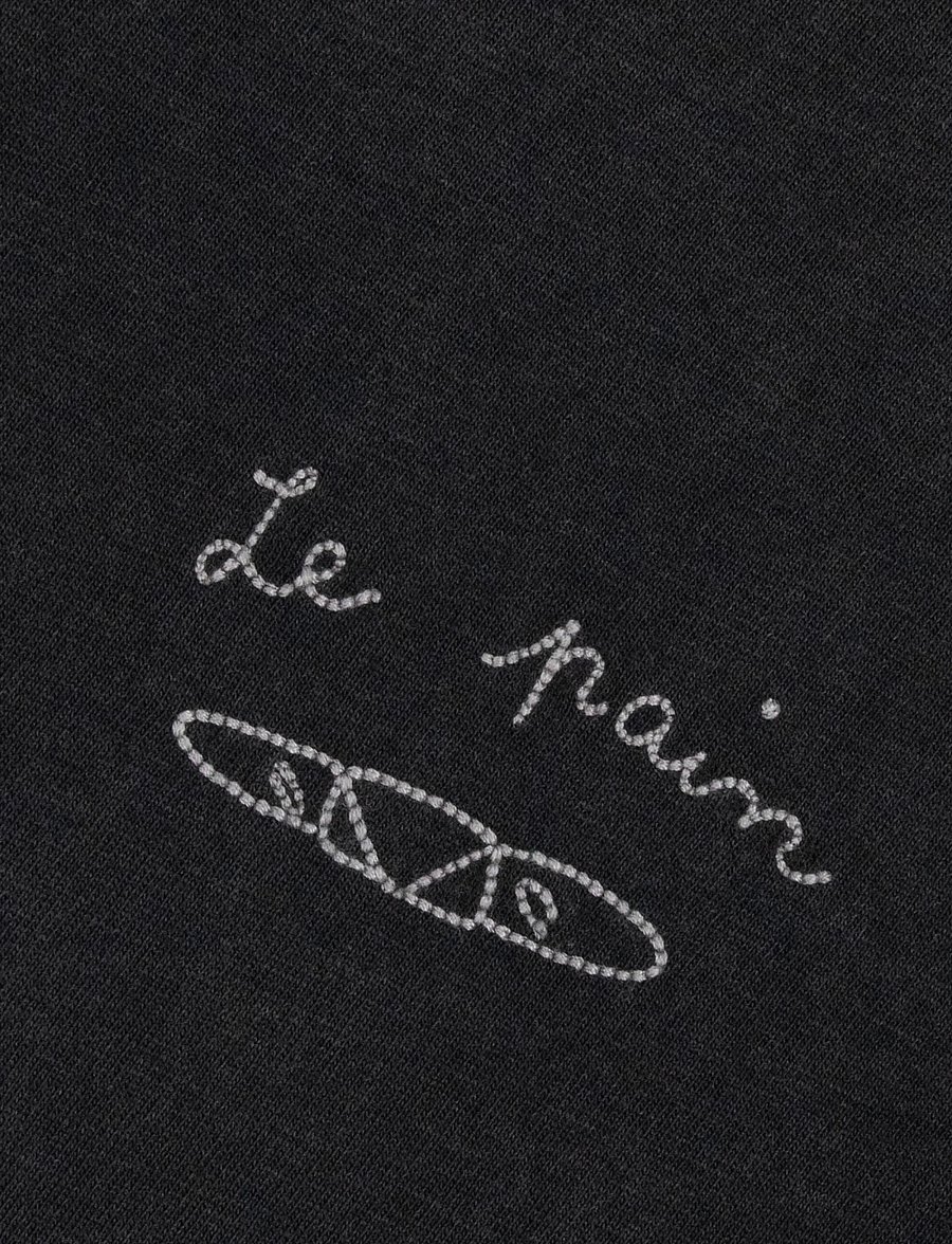 Maison Labiche - POPINCOURT LE PAIN / GOTS - kortärmade t-shirts - carbon washed - 1