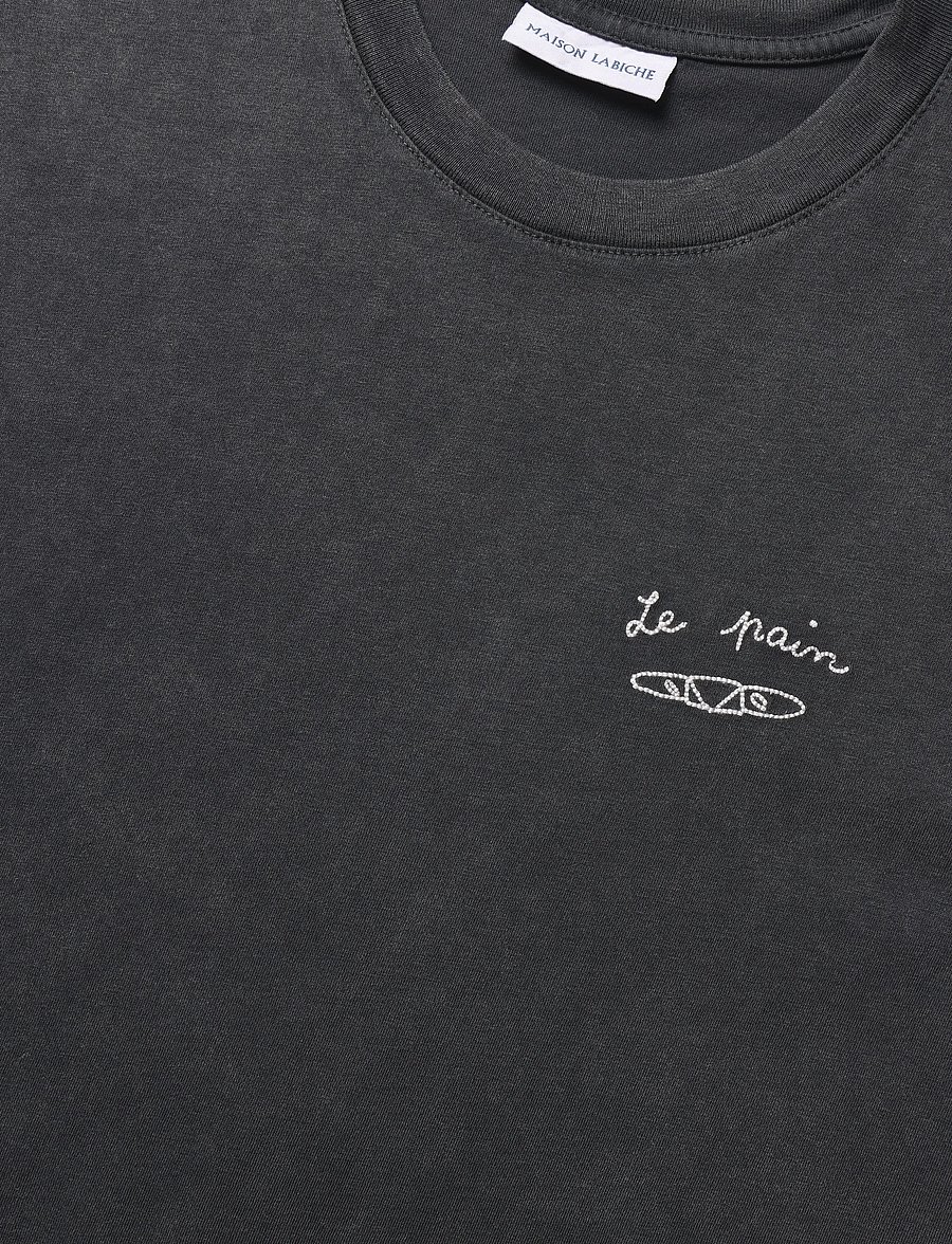 Maison Labiche - POPINCOURT LE PAIN / GOTS - kortærmede t-shirts - carbon washed - 5