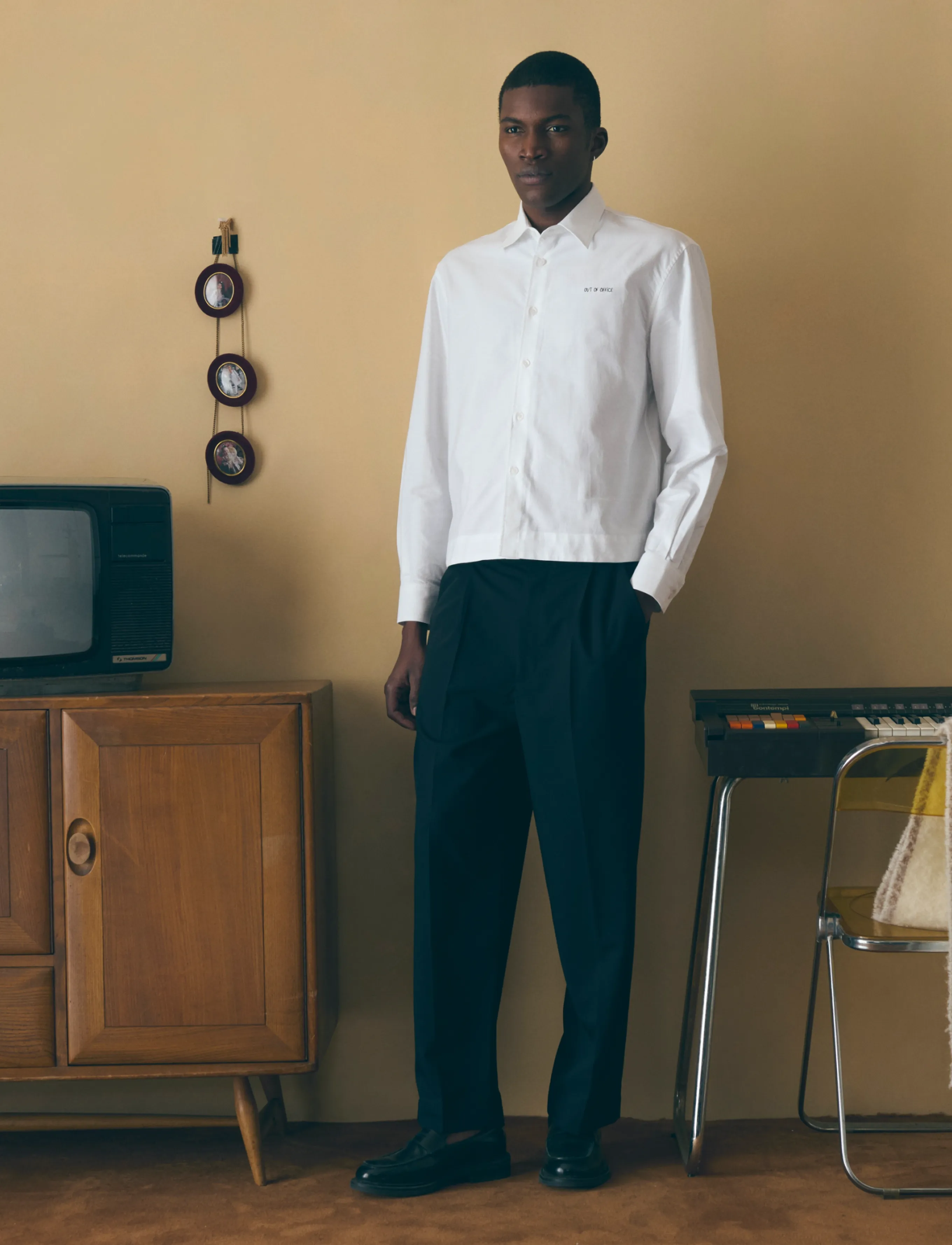 Maison Labiche VARIZE OUT OF OFFICE - Skjortor - OXFORD WHITE / white