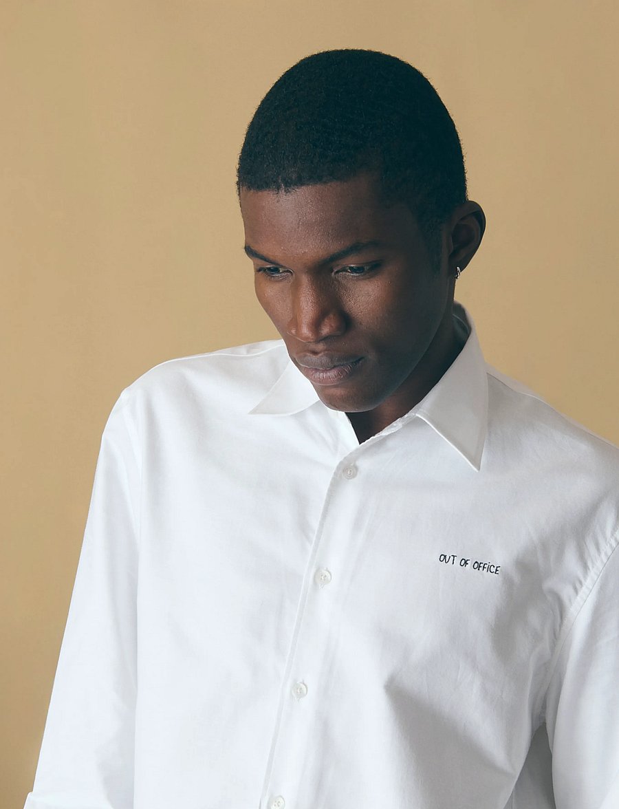 Maison Labiche - VARIZE OUT OF OFFICE - vabaajasärgid - oxford white - 4