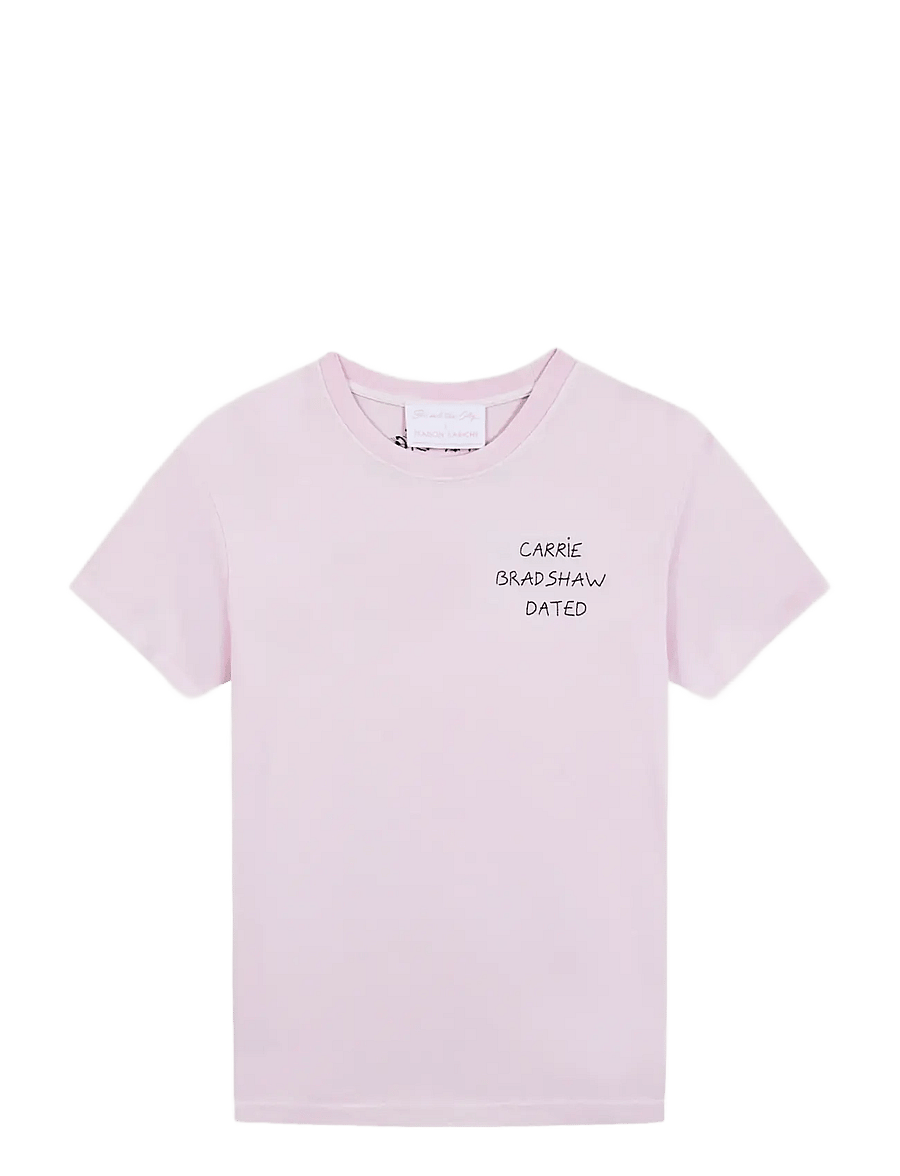 Maison Labiche - BAINVILLE CARRIE DATED /GOTS - t-shirts - city pink washed - 0