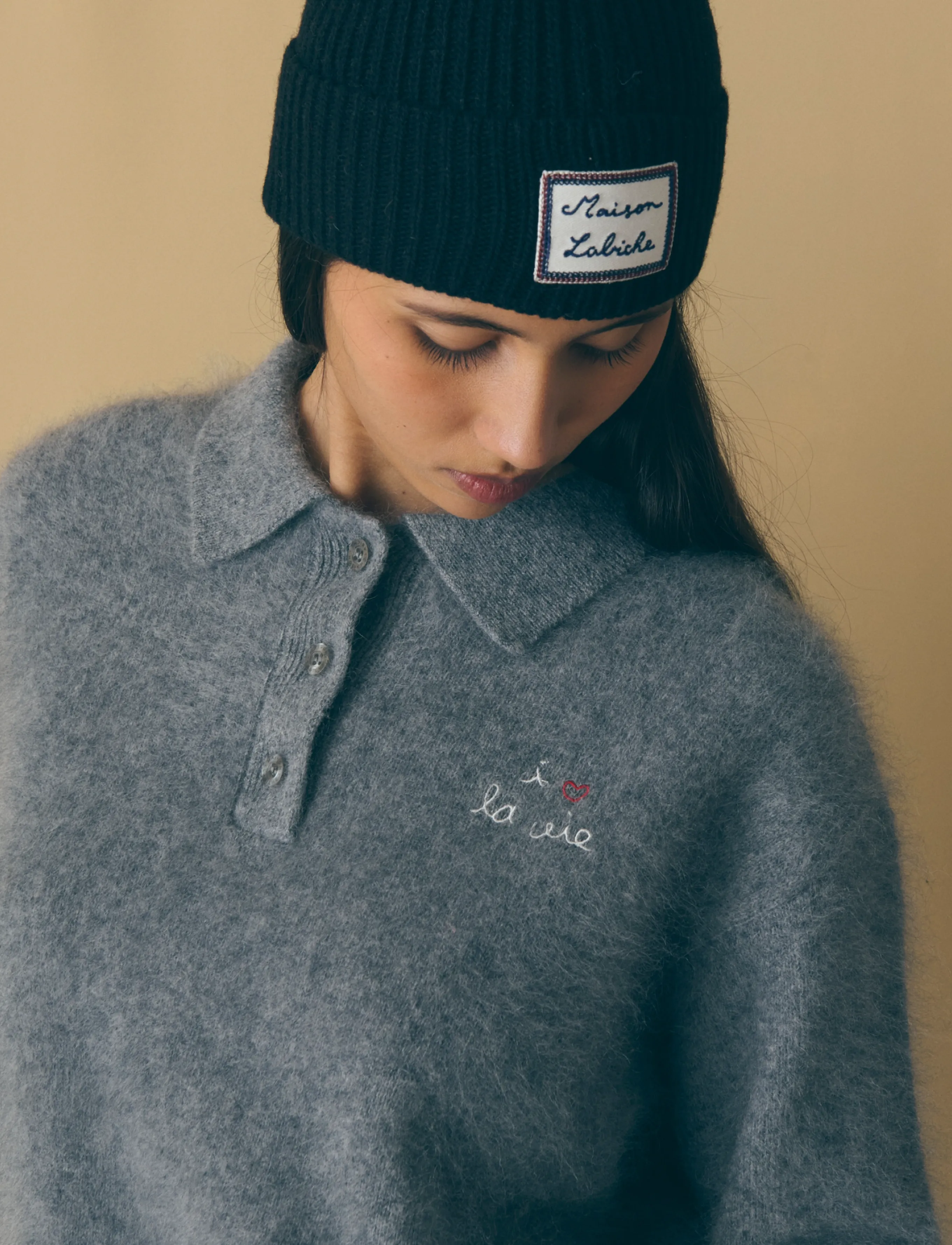 Maison Labiche - BRAZZA I LOVE LA VIE - dark heather grey - 4