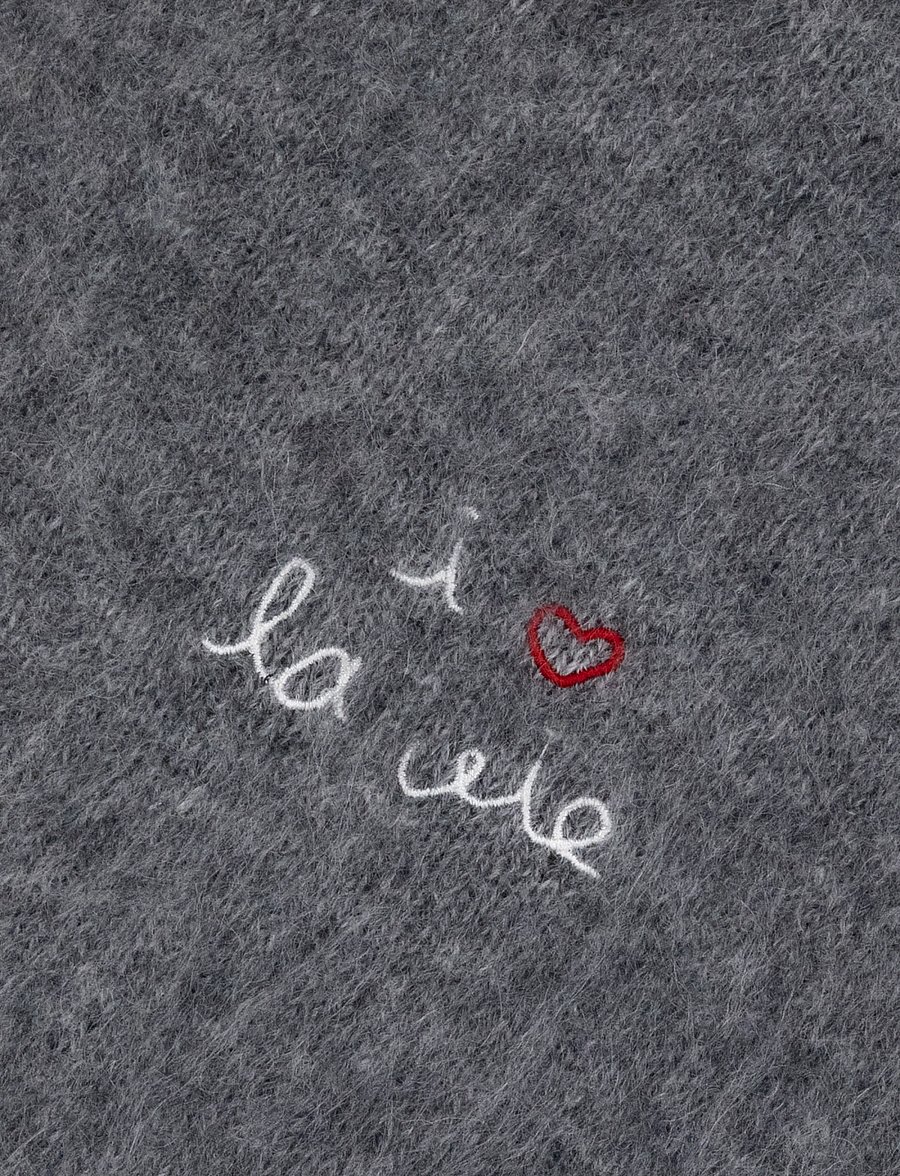 Maison Labiche - BRAZZA I LOVE LA VIE - dark heather grey - 5