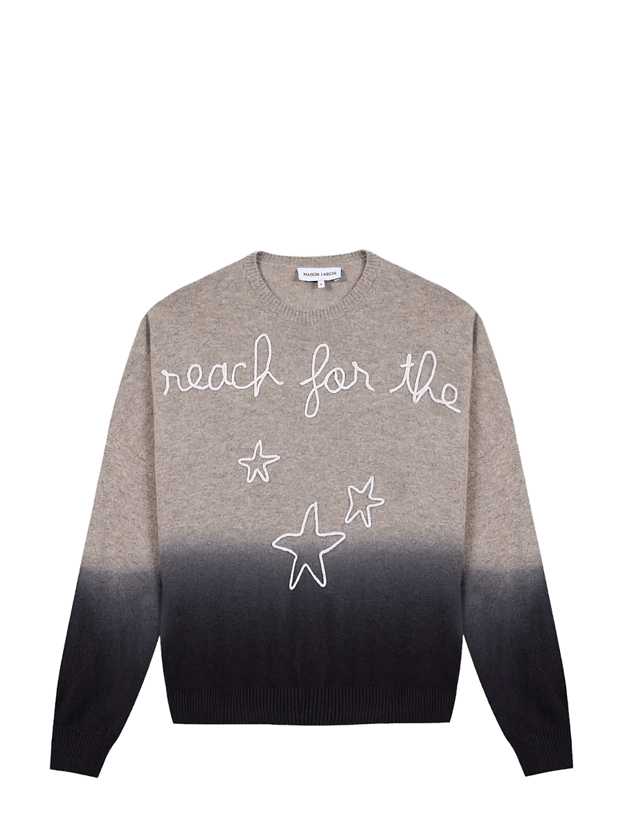 Maison Labiche - BUZELIN REACH FOR THE STARS - kašmiir - sepia brown deep die - 0