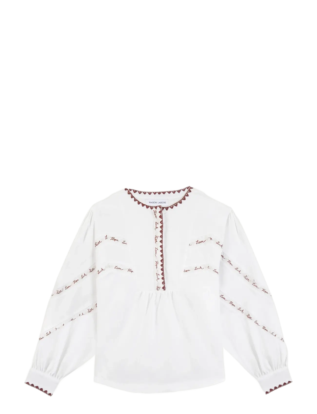Maison Labiche MALBRANCHE HOPE LUCK FAITH - Blusar - IVORY / cream