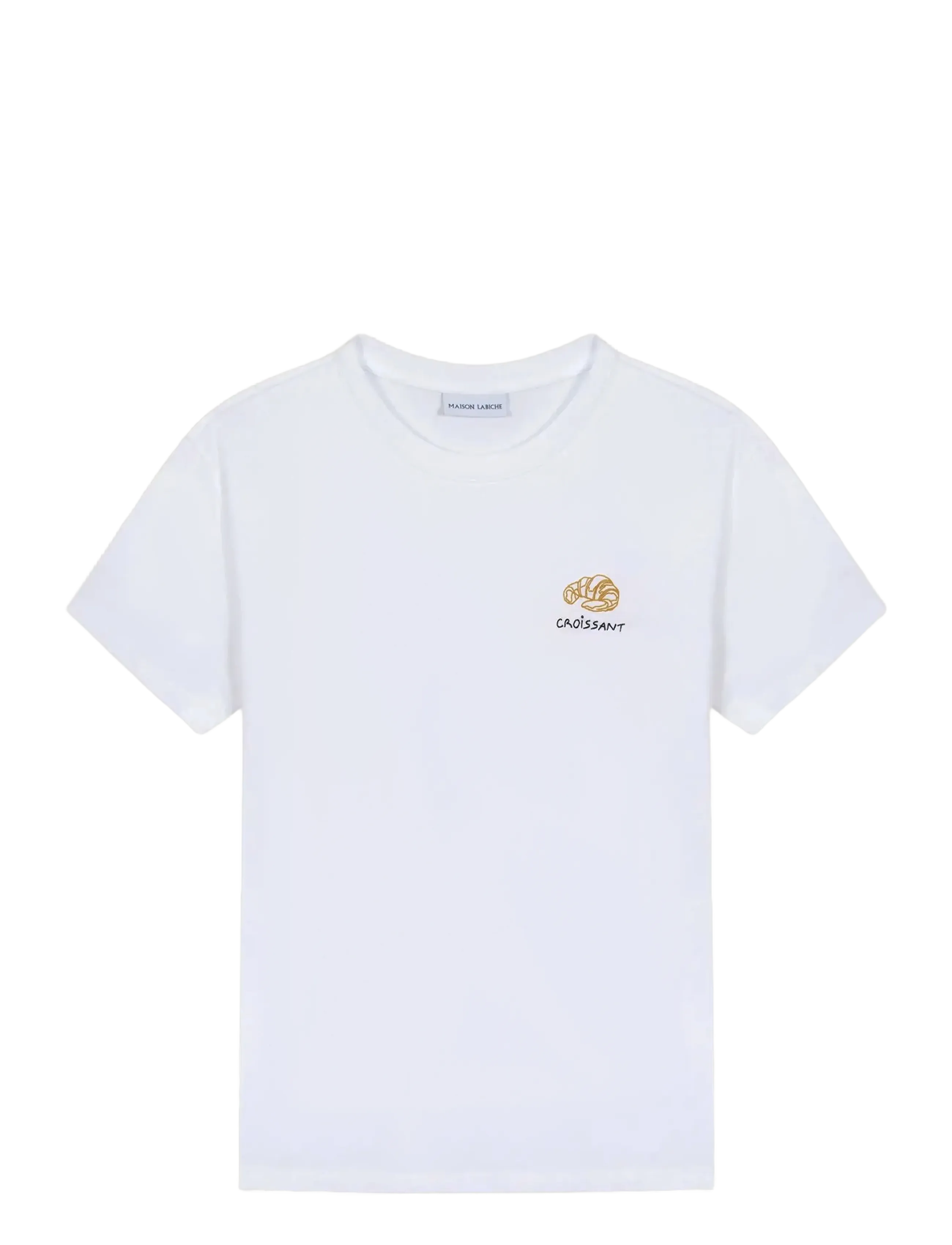 Maison Labiche Popincourt Croissant / Gots, L, T-shirts & Oberteile, Weiß - Short-sleeved, Frauen