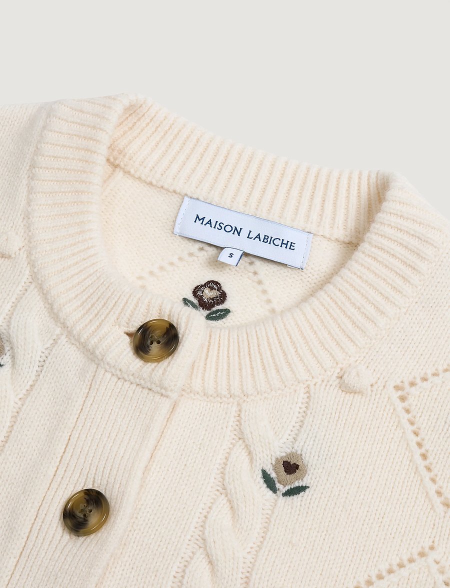 Maison Labiche - SCHLEFFER GRAHIC - cardigans - off white - 5