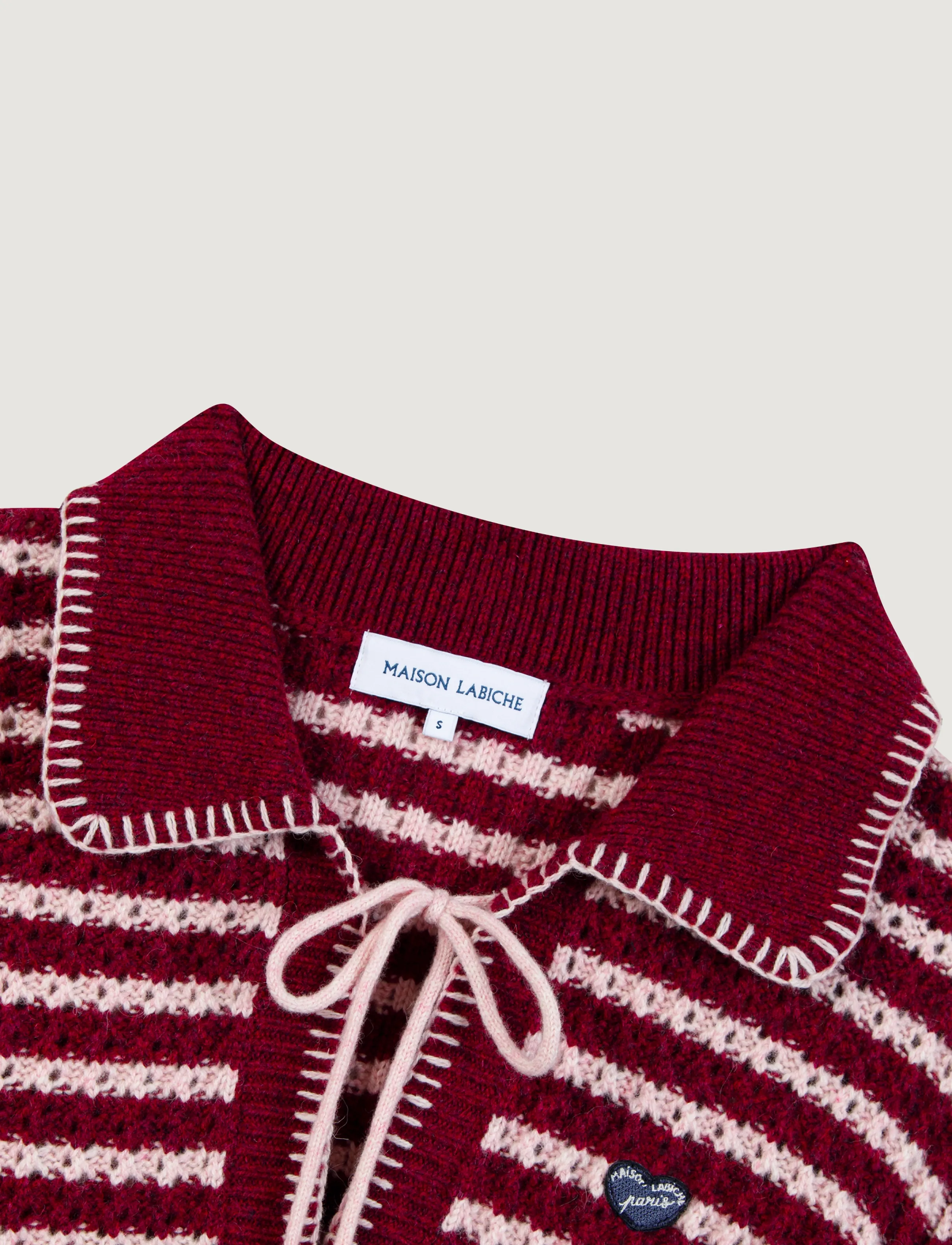 Maison Labiche - SIBELLE MINI PATCH COEUR - wine english pink - 5
