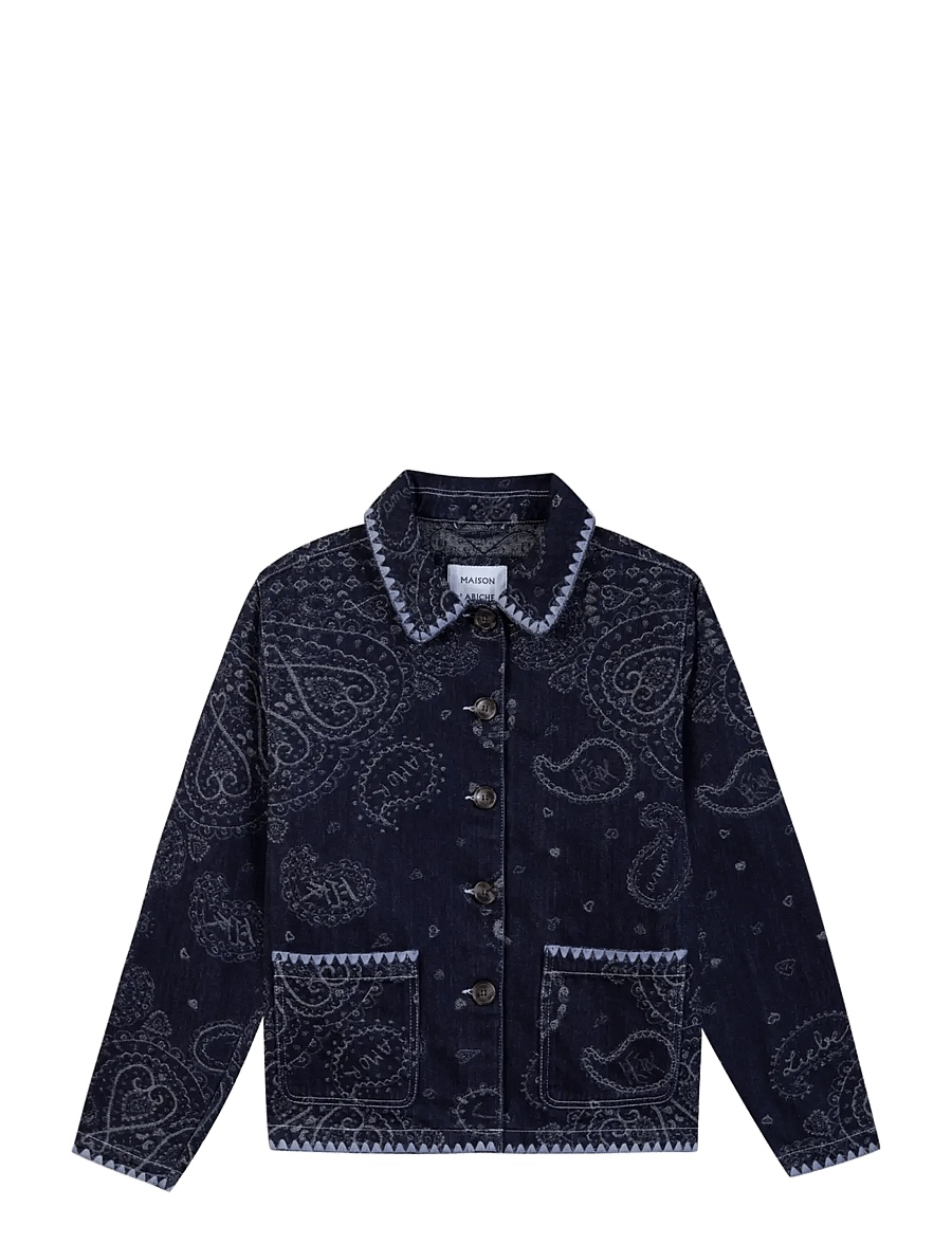 Maison Labiche - THURE BANDANA - vårjackor - dark navy bandana - 1