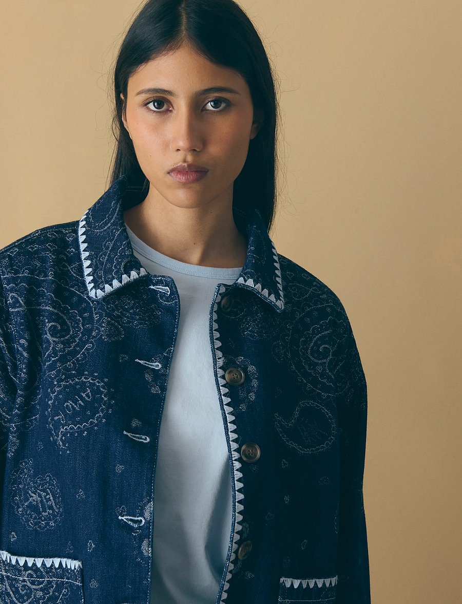 Maison Labiche - THURE BANDANA - vårjackor - dark navy bandana - 4