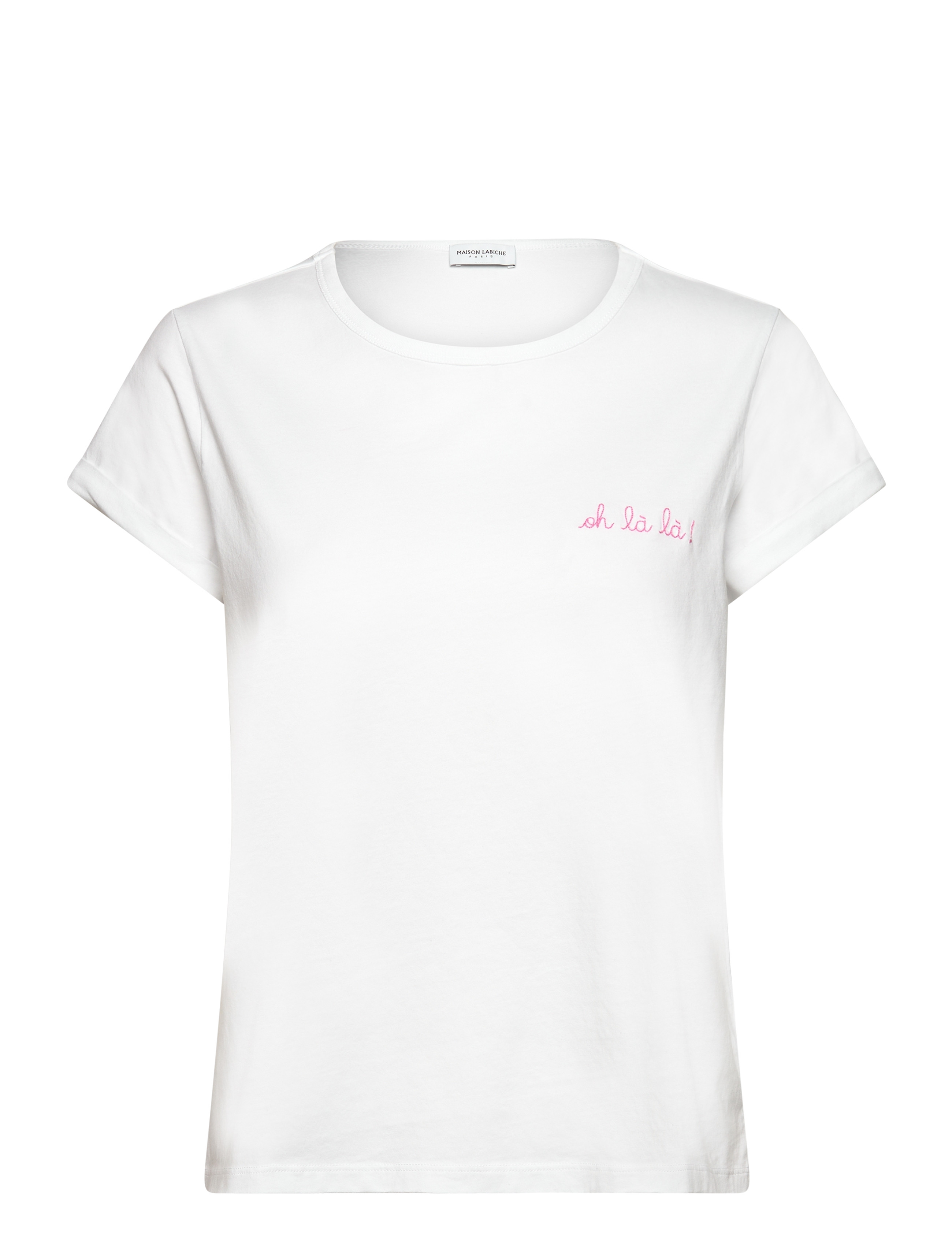 Maison Labiche Poitou Oh La La/Gots, XL, White, T-Shirts & Toppe > Kortærmede, Dame