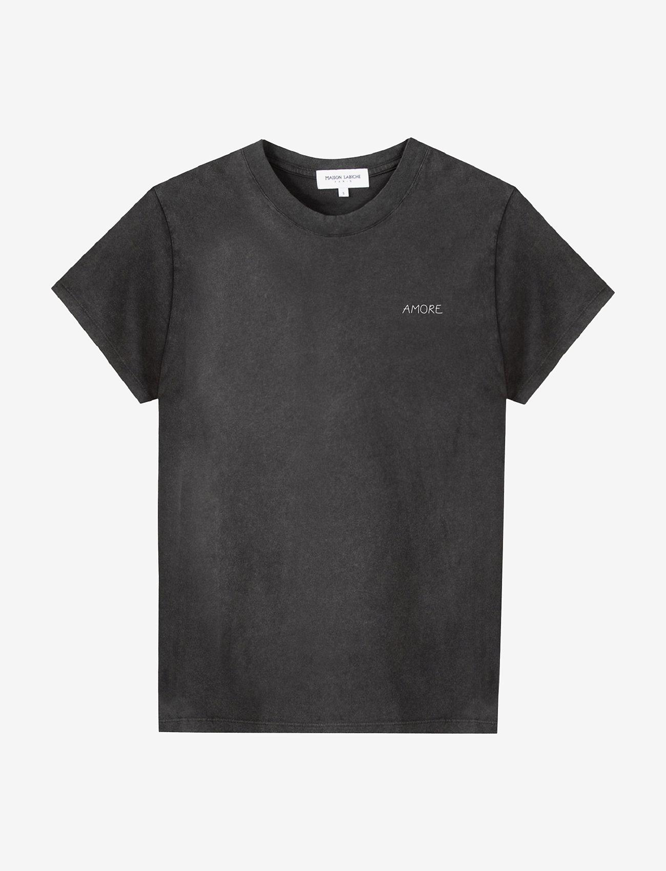 Maison Labiche - POPINCOURT AMORE /GOTS - kortærmede t-shirts - carbon washed - 0