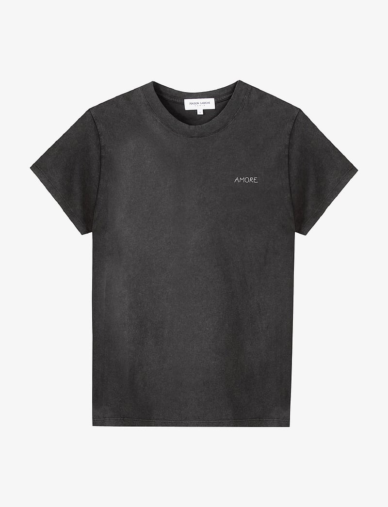 Maison Labiche - POPINCOURT AMORE /GOTS - kortærmede t-shirts - carbon washed - 0