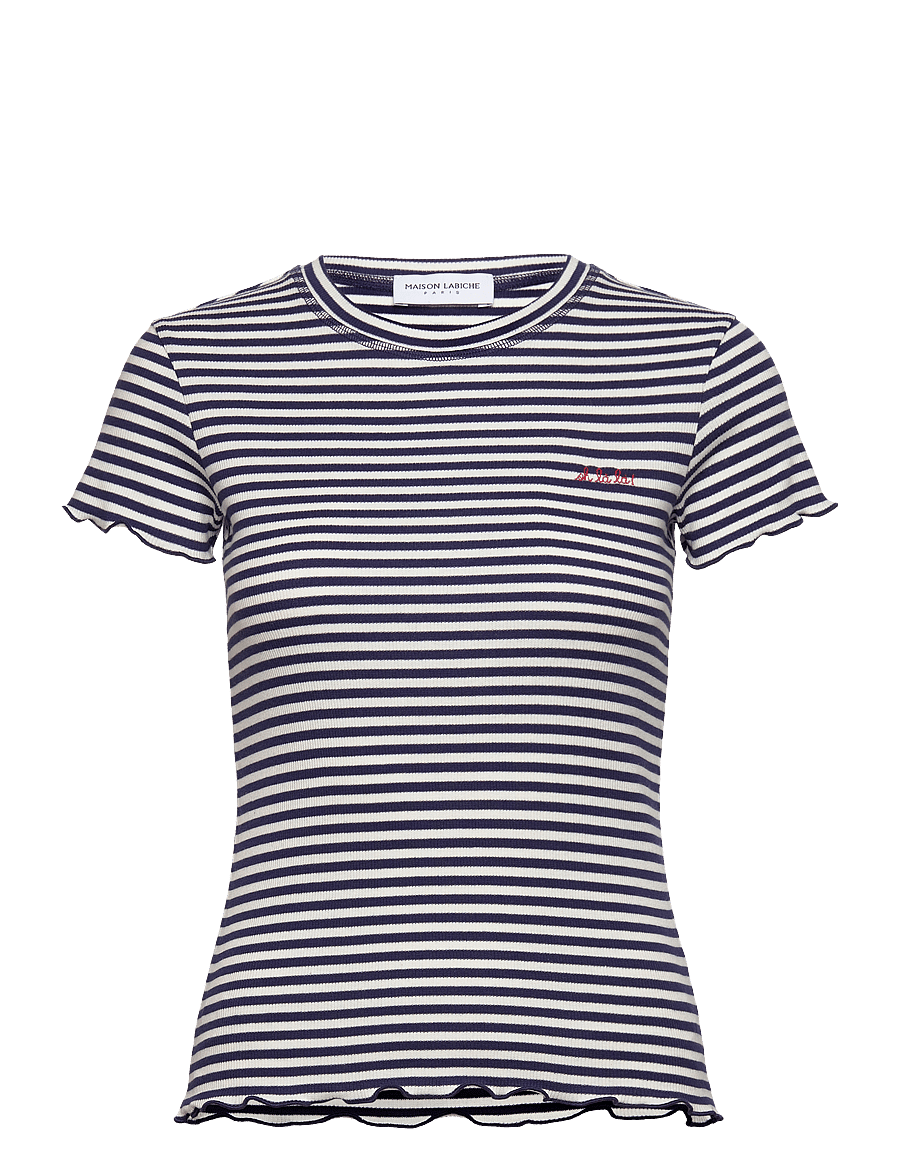 Maison Labiche - FOLIES OH LA LA - t-shirts - off white navy - 1