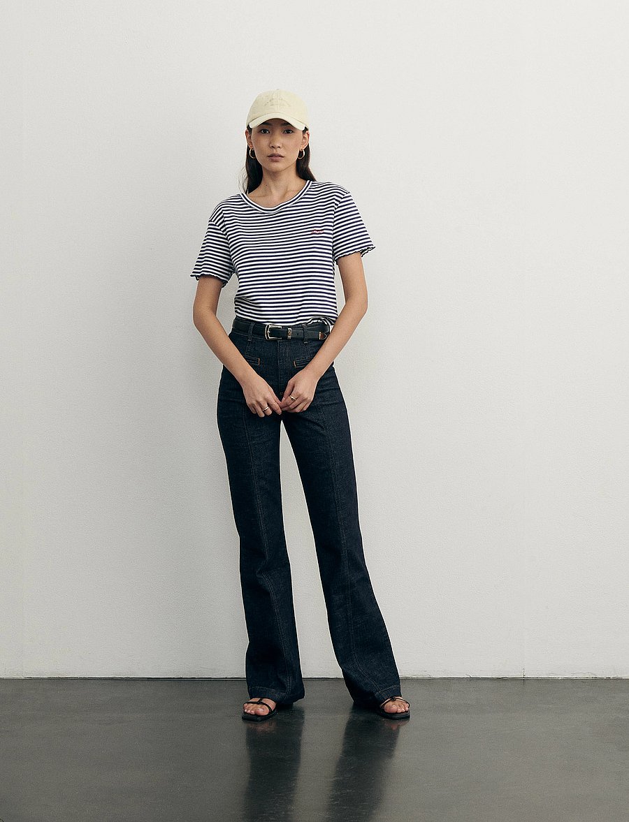 Maison Labiche - FOLIES OH LA LA - t-shirts - off white navy - 0