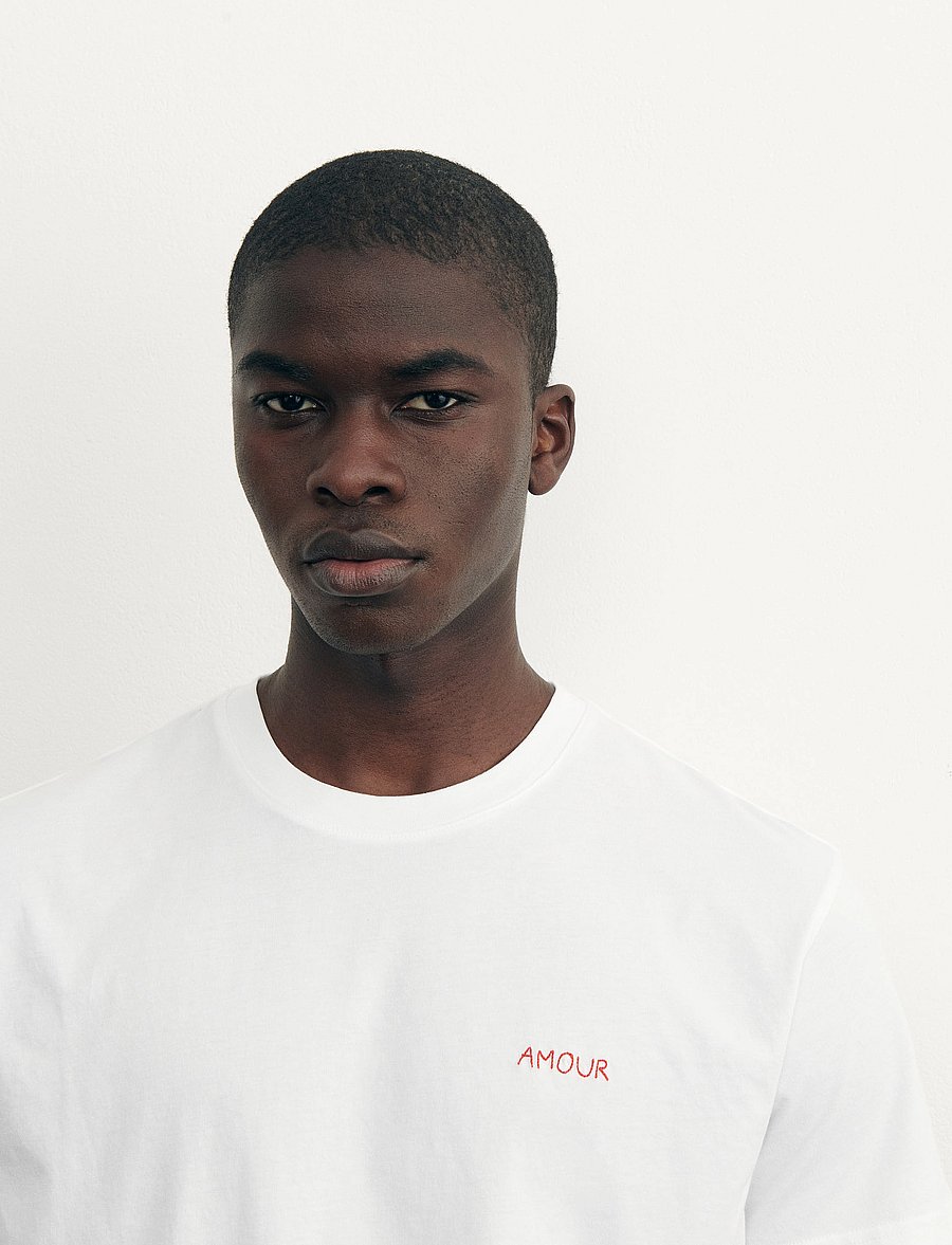 Maison Labiche - POPINCOURT AMOUR /GOTS - kurzärmelig - white - 5