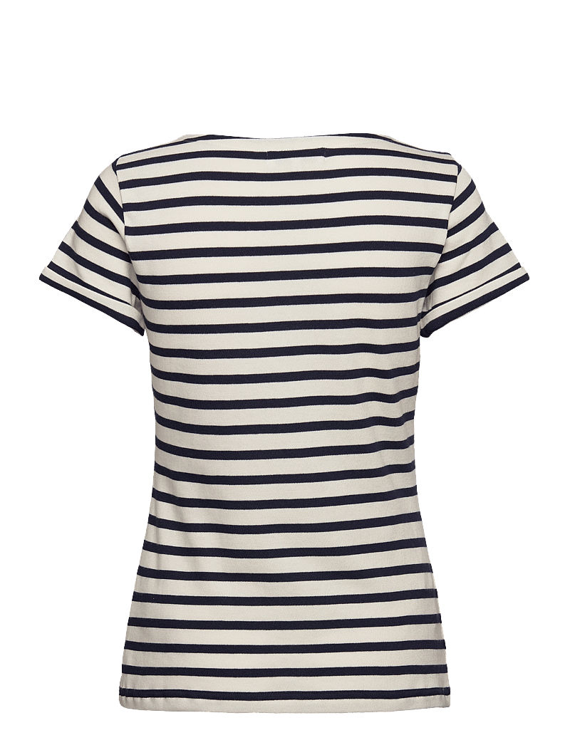 Maison Labiche - COLOMBIER SS AMOUR /GOTS - t-särgid - ivory navy - 2