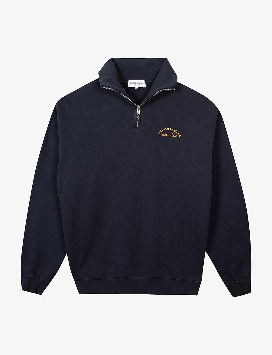 Maison Labiche - PLACIDE MINI MANUFACTURE/GOTS - half zip jumpers - dark navy - 1