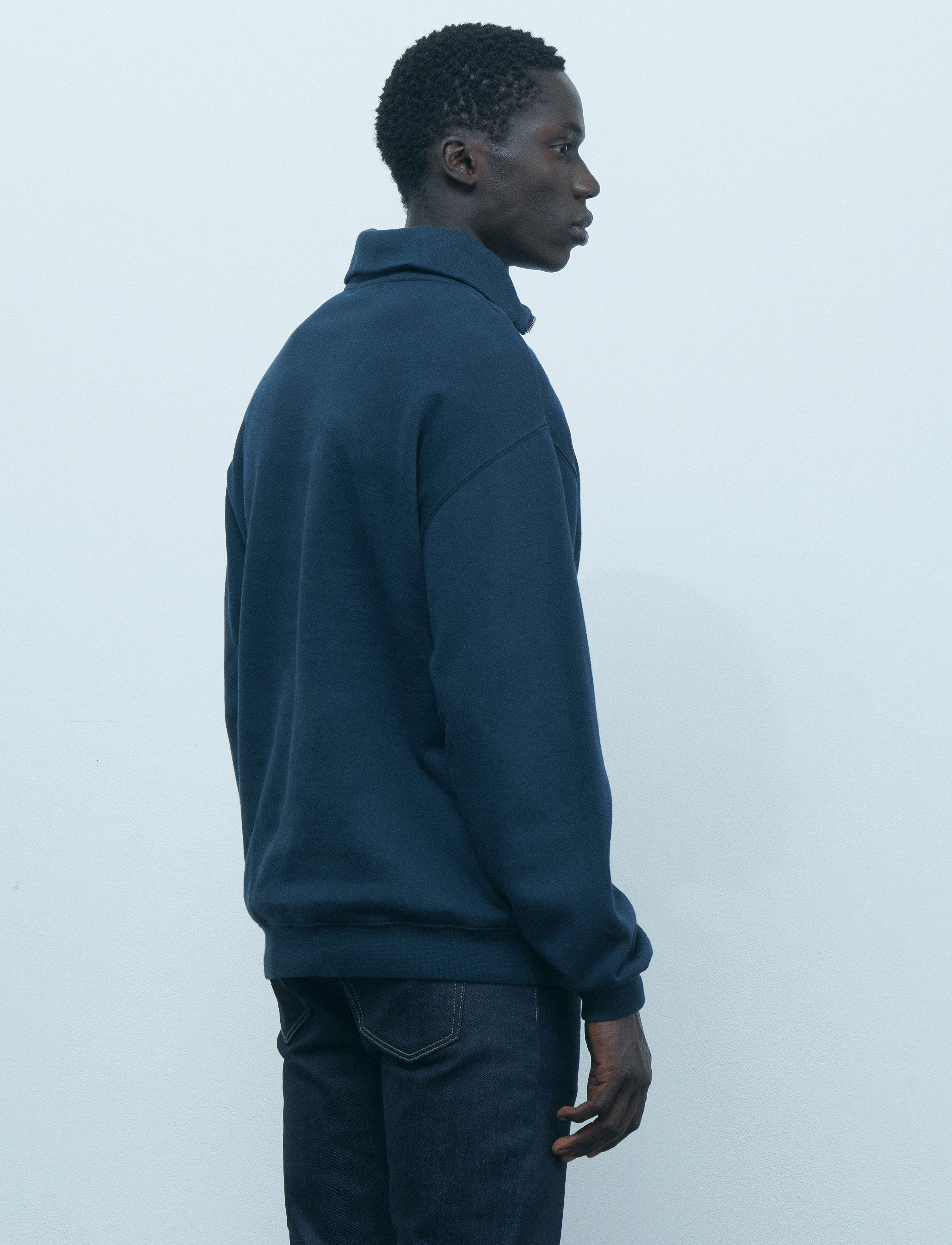 Maison Labiche - PLACIDE MINI MANUFACTURE/GOTS - half zip jumpers - dark navy - 3