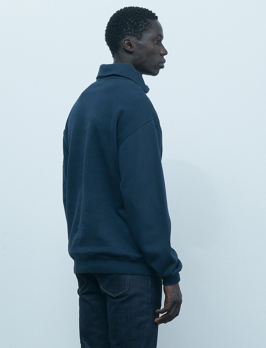 Maison Labiche - PLACIDE MINI MANUFACTURE/GOTS - half zip jumpers - dark navy - 3