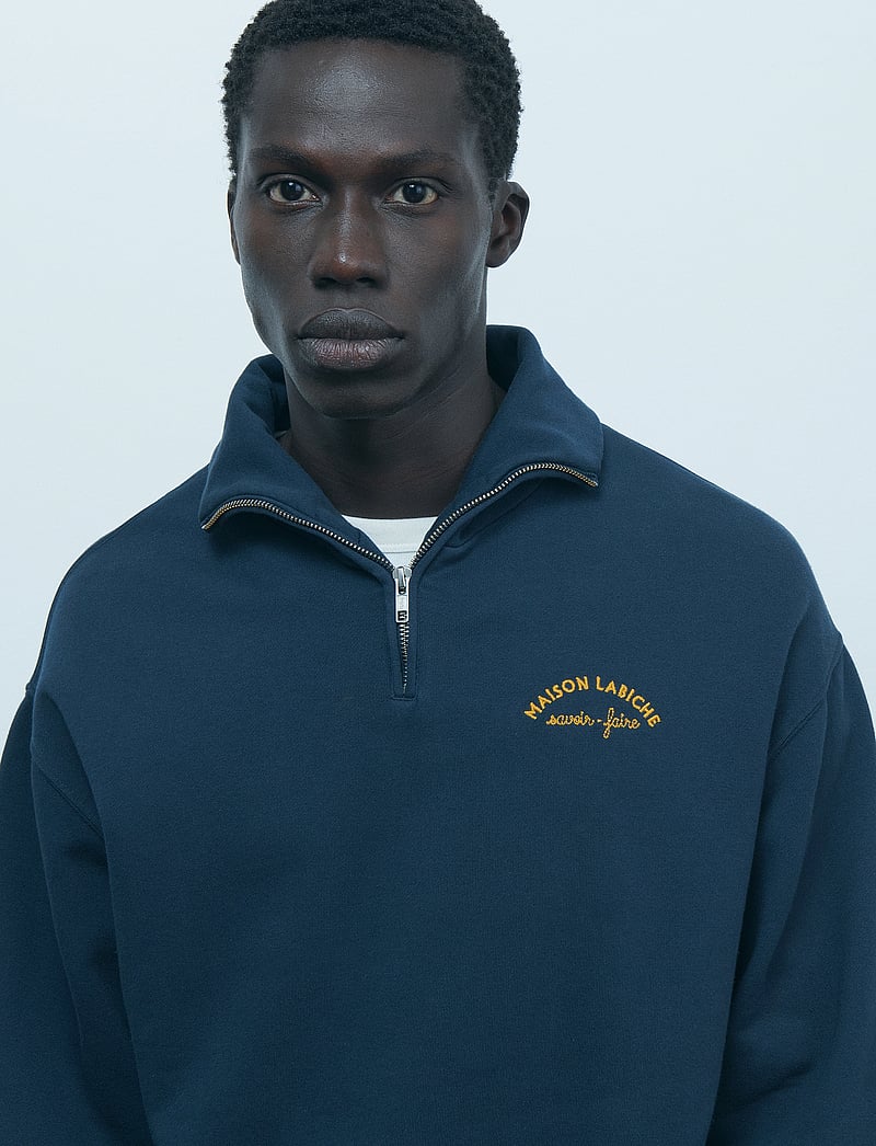 Maison Labiche - PLACIDE MINI MANUFACTURE/GOTS - half zip-tröjor - dark navy - 4