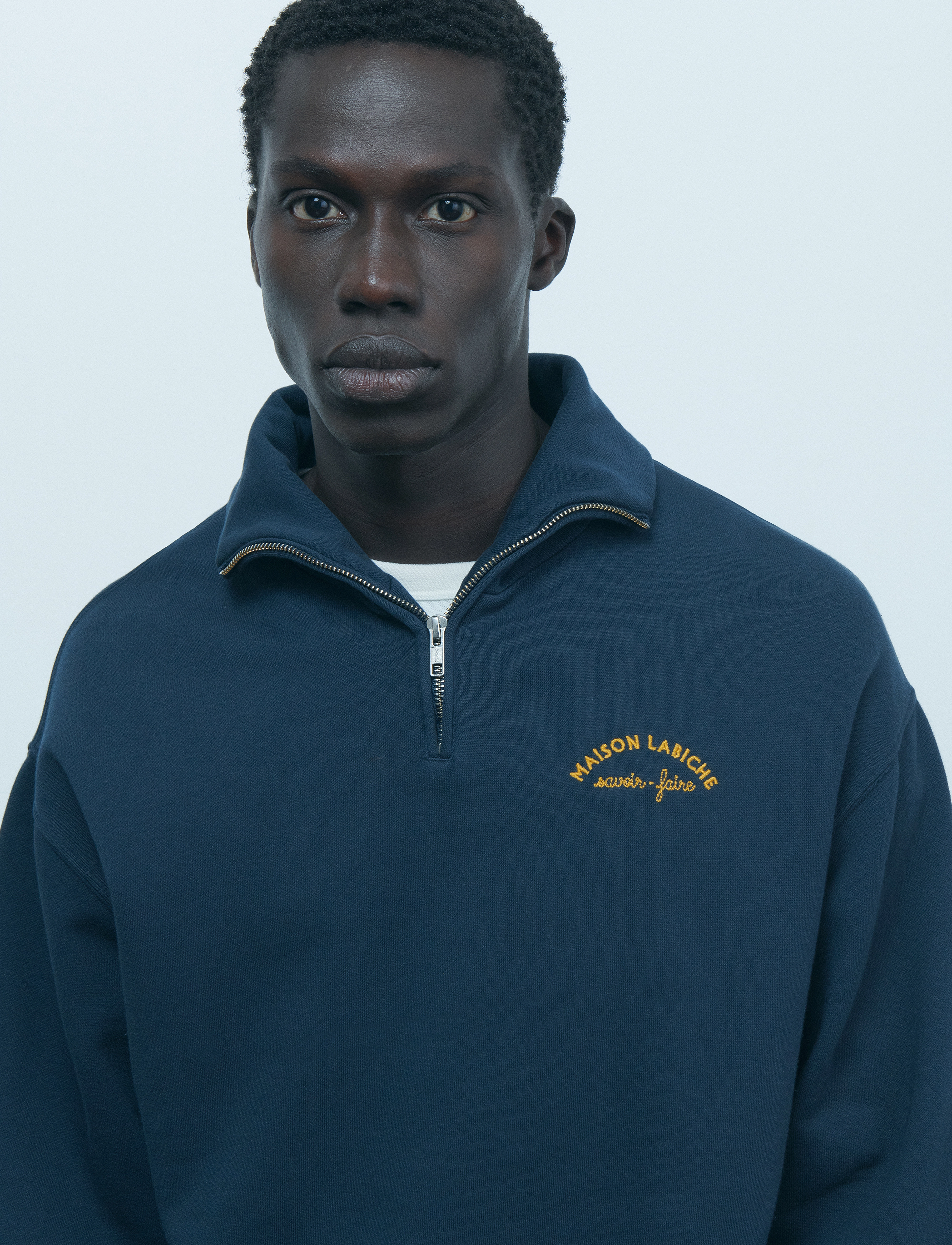 Maison Labiche - PLACIDE MINI MANUFACTURE/GOTS - half zip jumpers - dark navy - 4