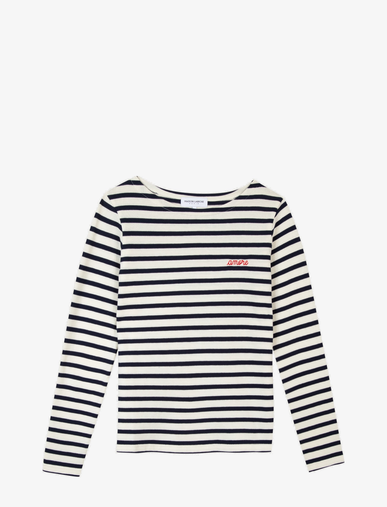 Maison Labiche COLOMBIER LS AMORE/GOTS - Tøj - IVORY NAVY / navy