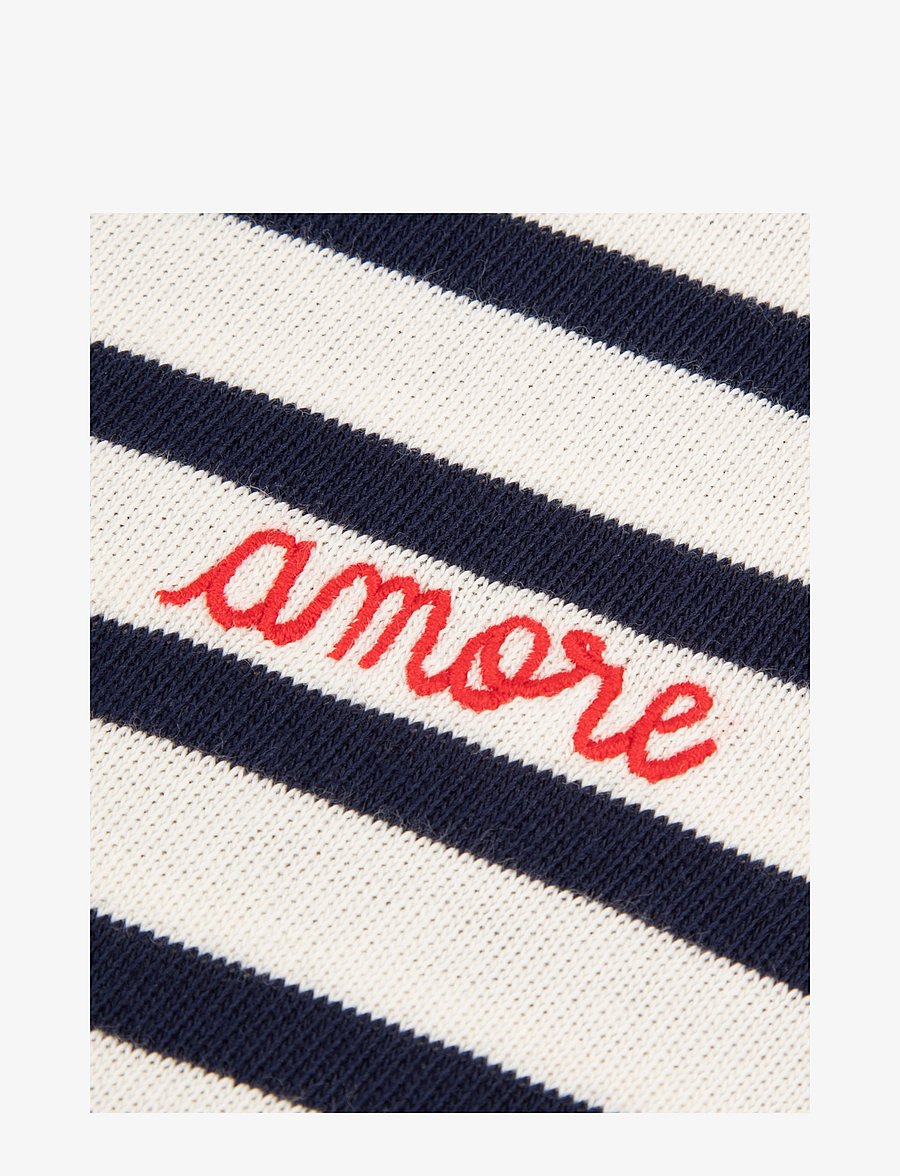 Maison Labiche - COLOMBIER LS AMORE/GOTS - langærmede toppe - ivory navy - 2