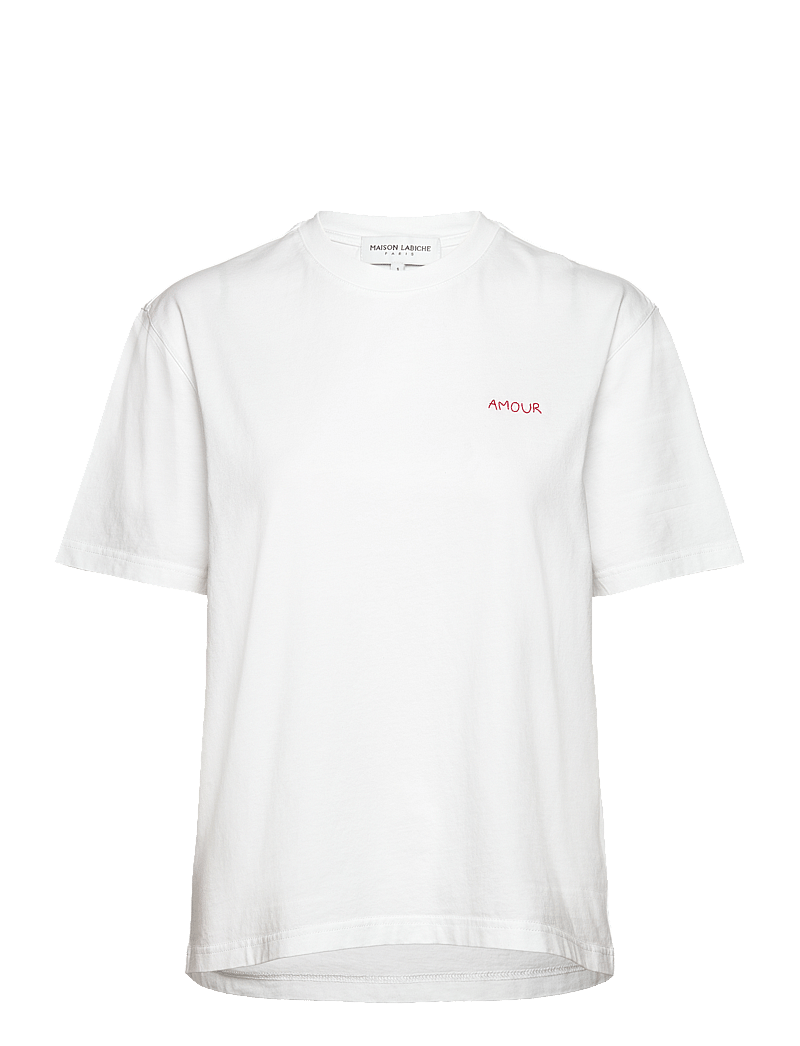 Maison Labiche - POPINCOURT AMOUR/GOTS - t-shirts - white - 1