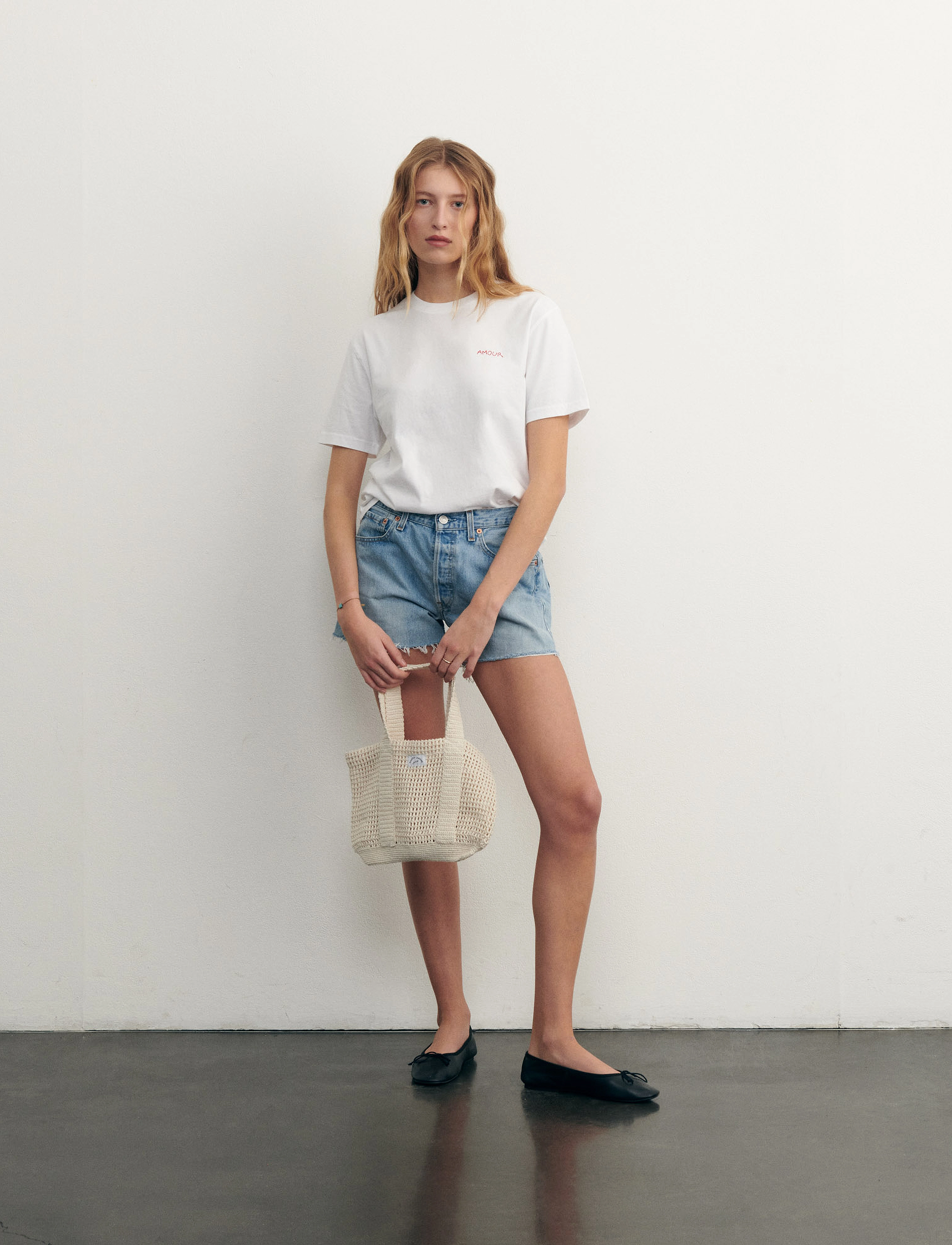Maison Labiche POPINCOURT AMOUR/GOTS - T-shirts - WHITE / white