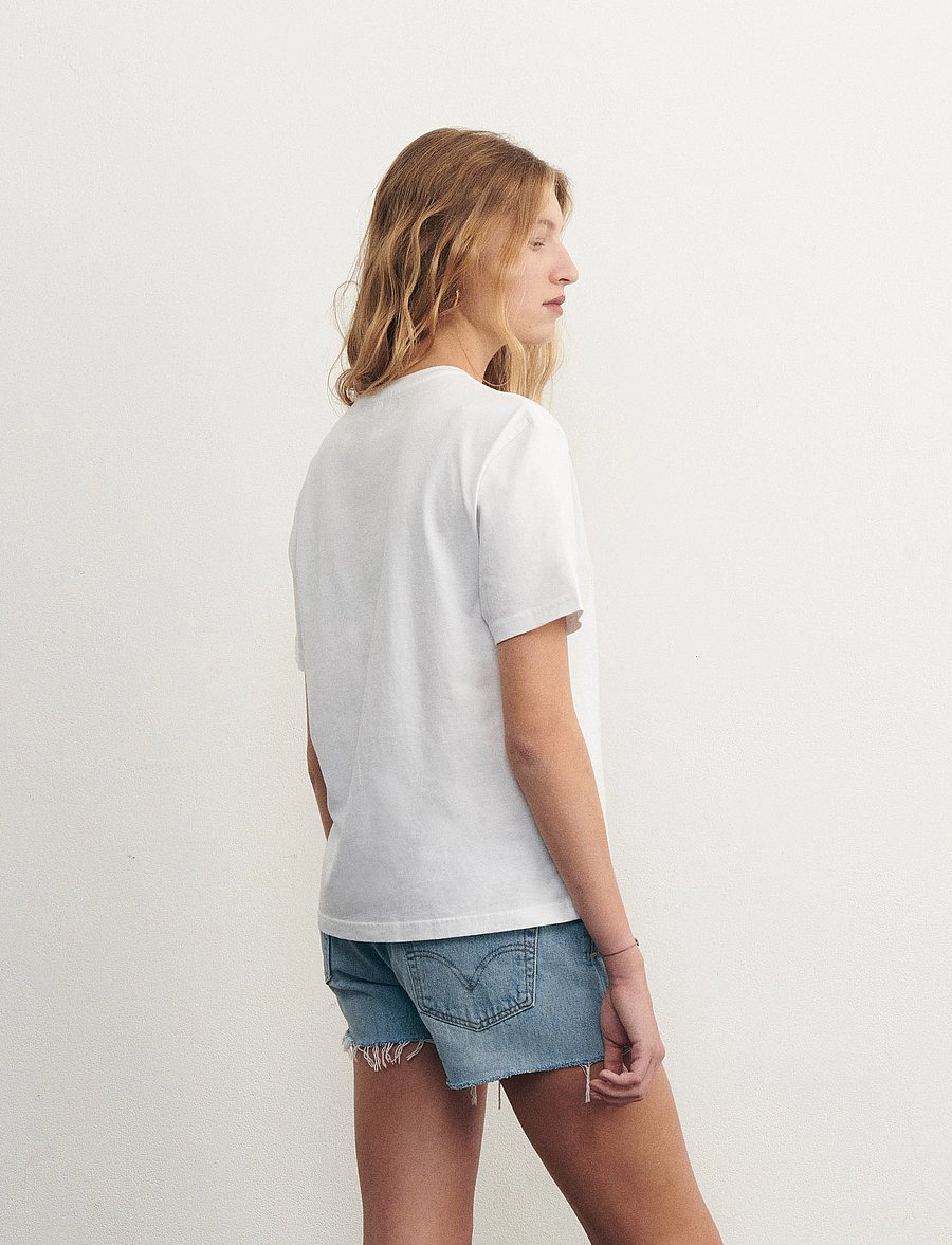 Maison Labiche - POPINCOURT AMOUR/GOTS - t-shirts - white - 4