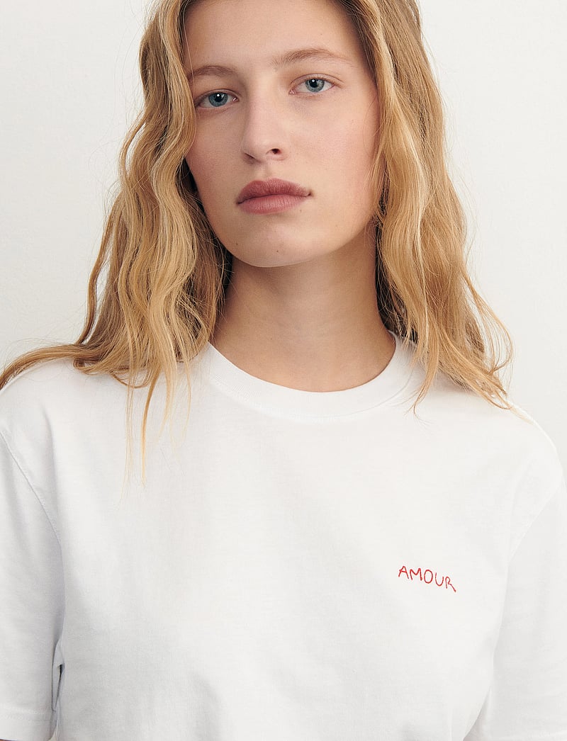 Maison Labiche - POPINCOURT AMOUR/GOTS - t-shirts - white - 5