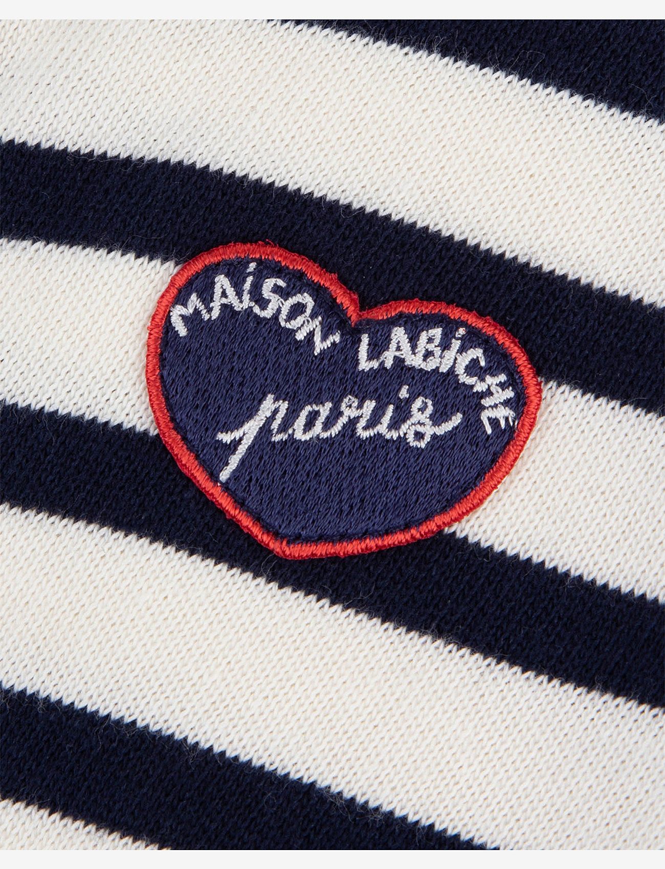 Maison Labiche Paris - MORISOT LS PATCH COEUR/GOTS - langärmelig - ivory navy - 1