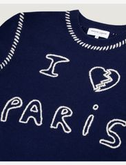 Maison Labiche Paris - GRAND CERF I LOVE PARIS - Ümmarguse kaelusega kudumid - navy - 1