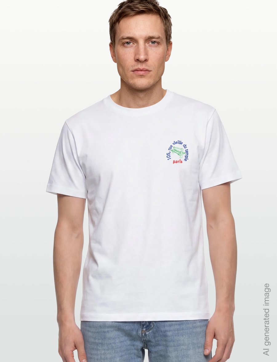 Maison Labiche - PATUREAU VDT/GOTS - kortærmede t-shirts - white - 3