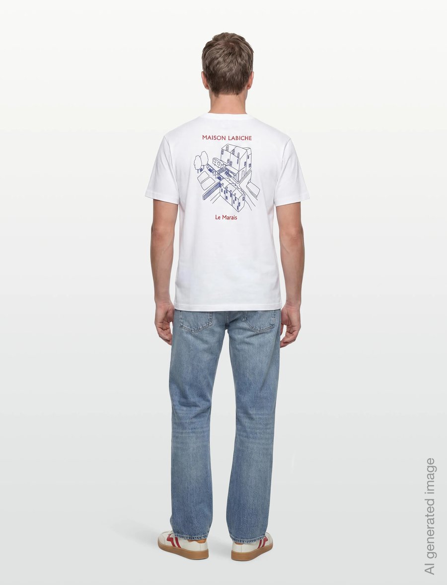 Maison Labiche - PATUREAU VDT/GOTS - kortærmede t-shirts - white - 4