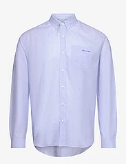 Maison Labiche Paris - CARNOT GOOD VIBES - casual shirts - linen light blue - 0