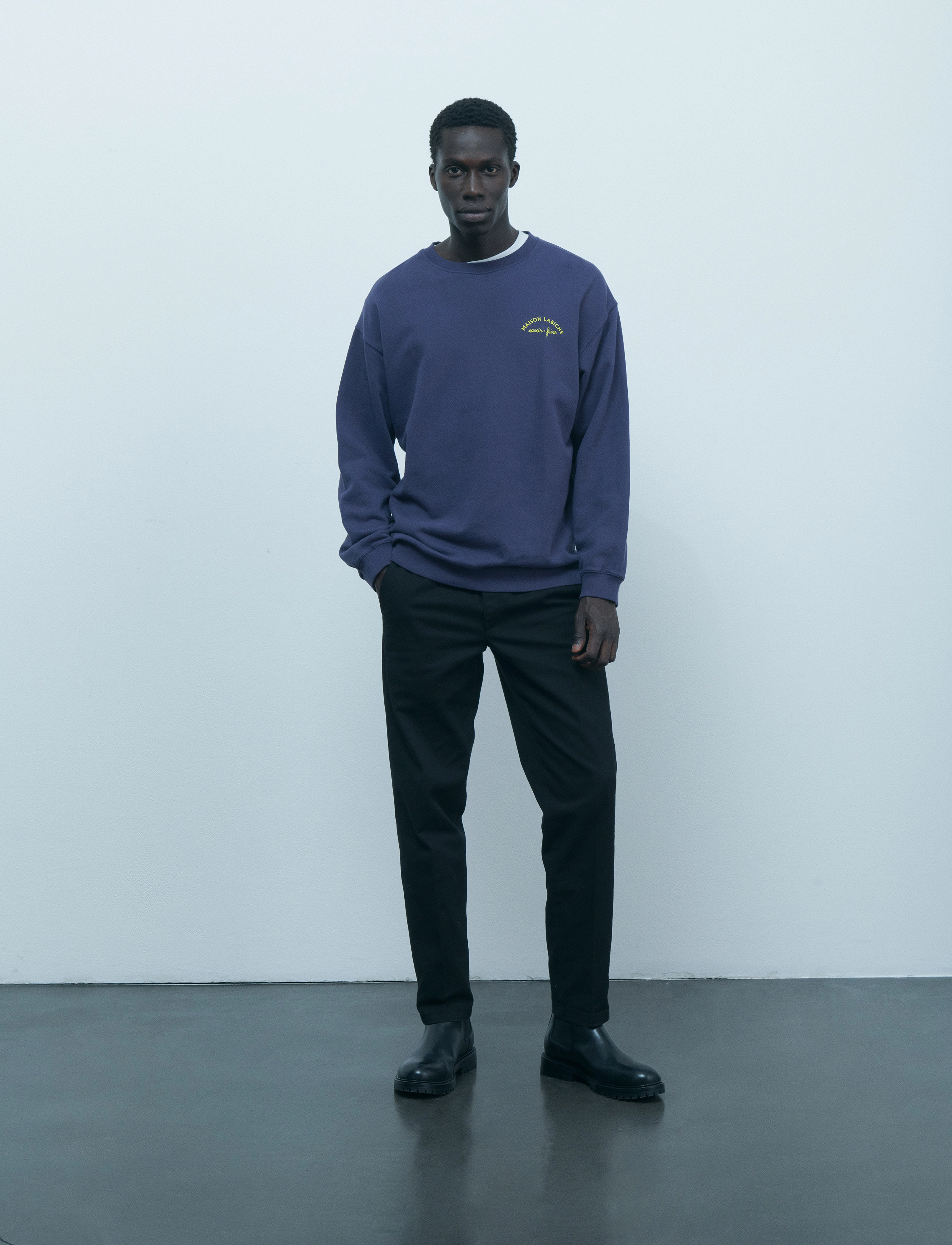 Maison Labiche Paris - LEDRU MINI MANUFACTURE /GOTS - carbon blue - 2