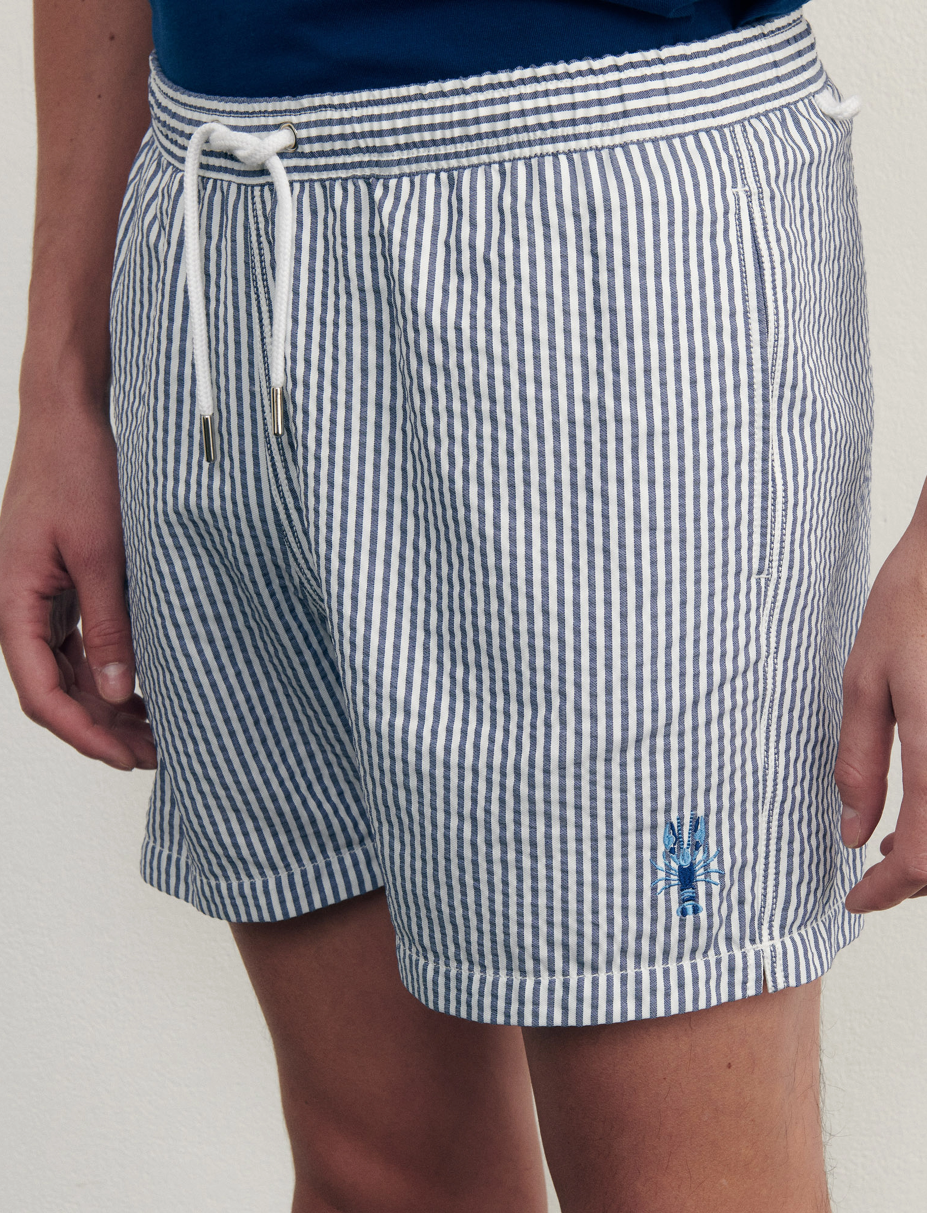 Maison Labiche - MAILLOT LOBSTER - badehose - navy white - 5