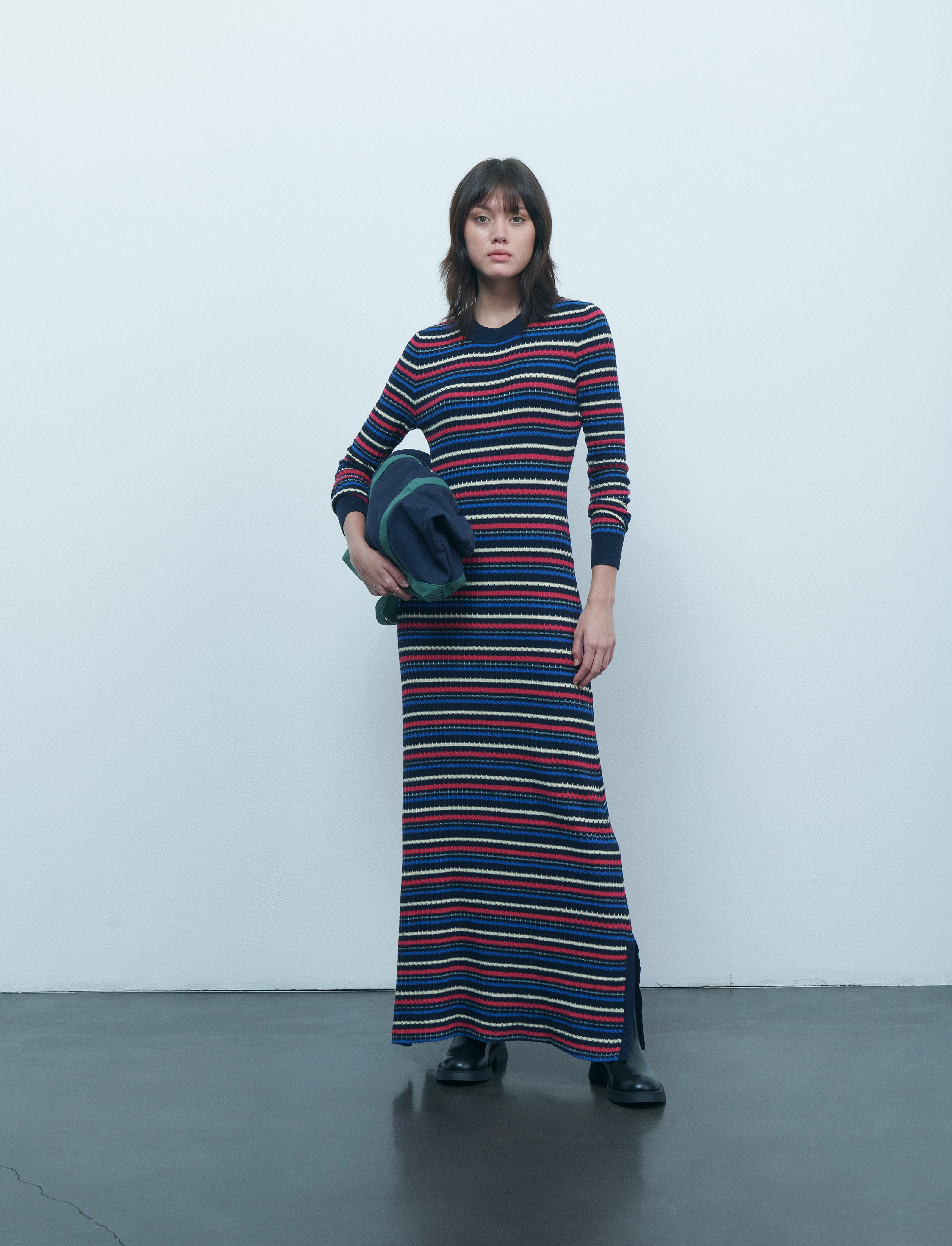 Maison Labiche LIMAGNE NB - Cashmere - STRIPES DARK NAVY / navy