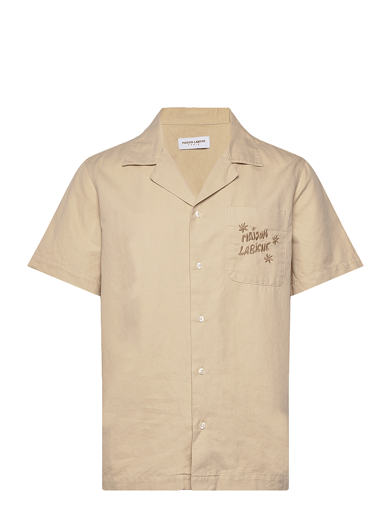 Maison Labiche - GERMAIN MAISON LABICHE FLOWER - linen shirts - sandstone - 1