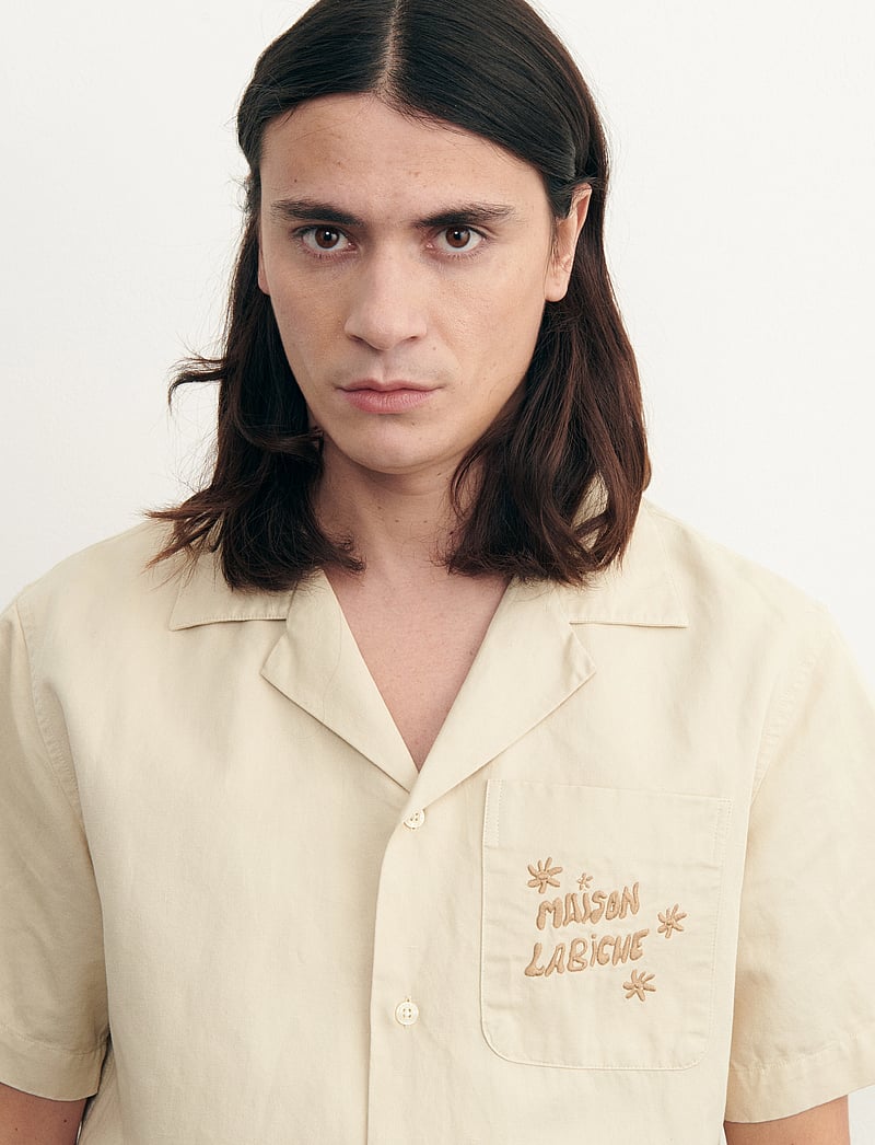 Maison Labiche - GERMAIN MAISON LABICHE FLOWER - linen shirts - sandstone - 4