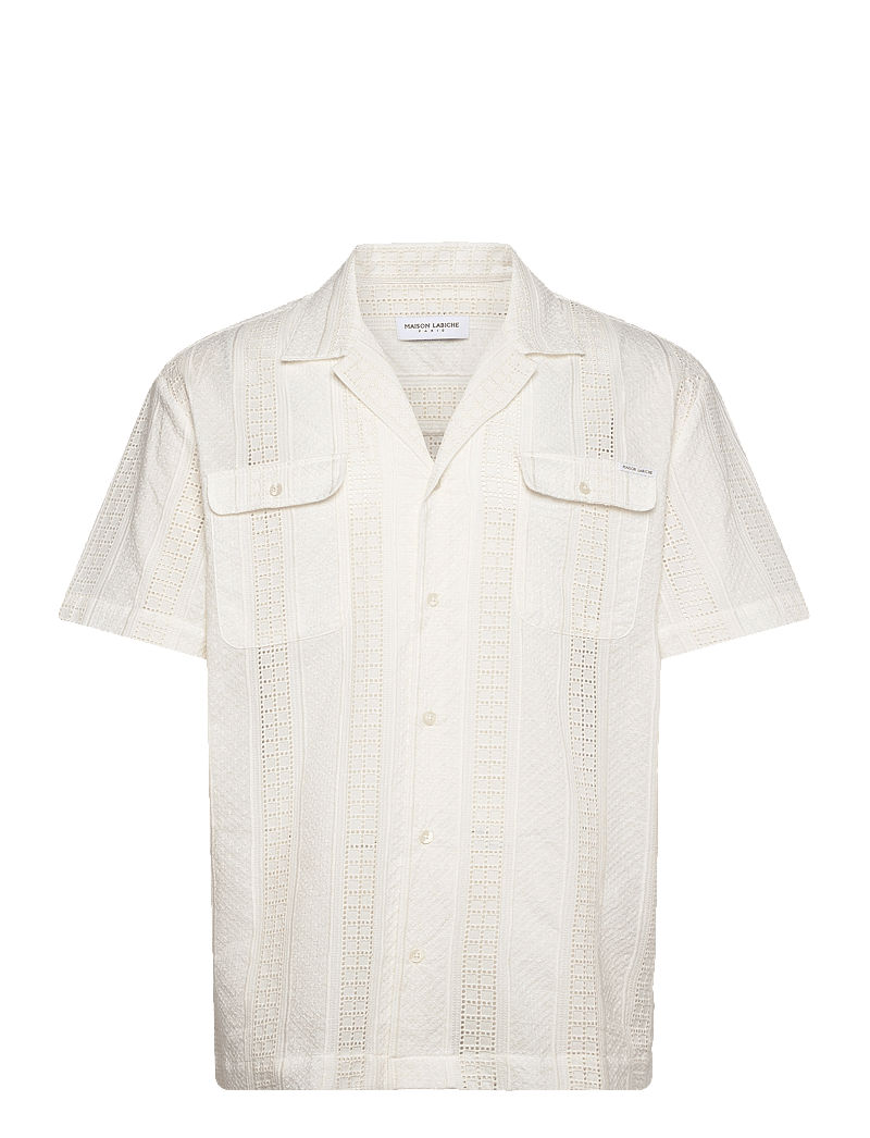 Maison Labiche - LAURENS LABEL - lühikeste varrukatega särgid - square english emby - 1