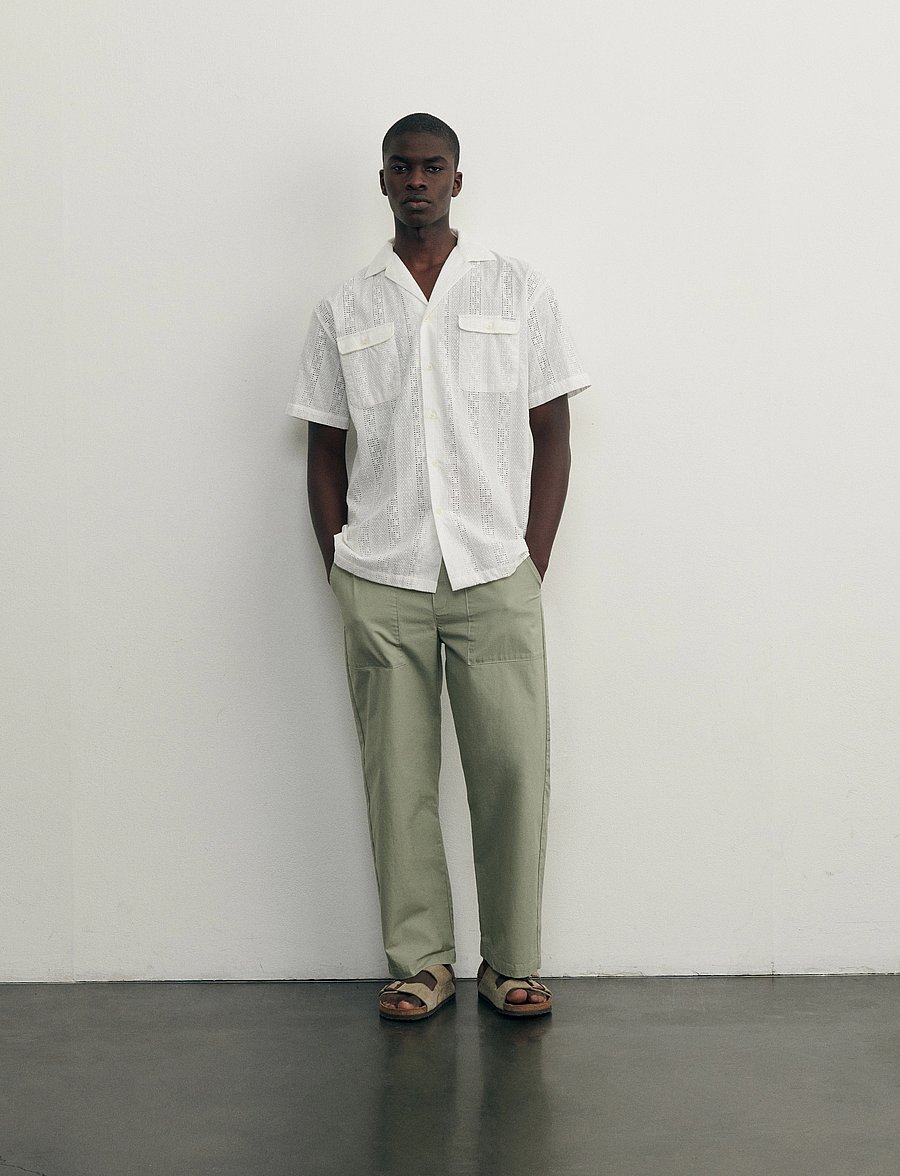 Maison Labiche - LAURENS SHIRT - square english emby - 0