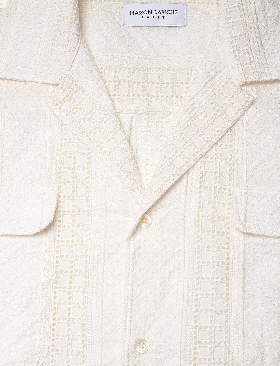 Maison Labiche - LAURENS SHIRT - square english emby - 5