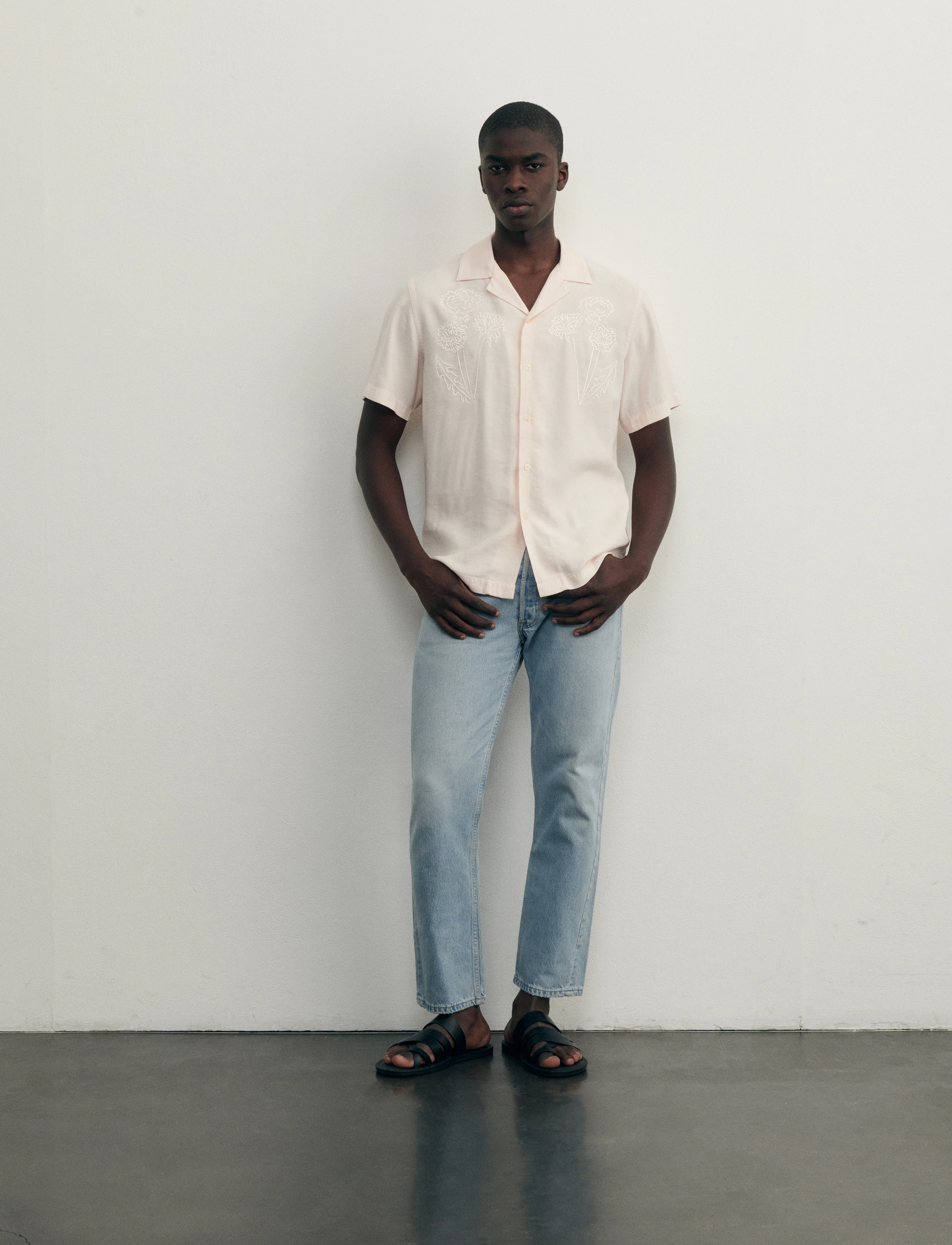 Maison Labiche - MORNEY DANDELION - kortärmade skjortor - twill english pink - 0