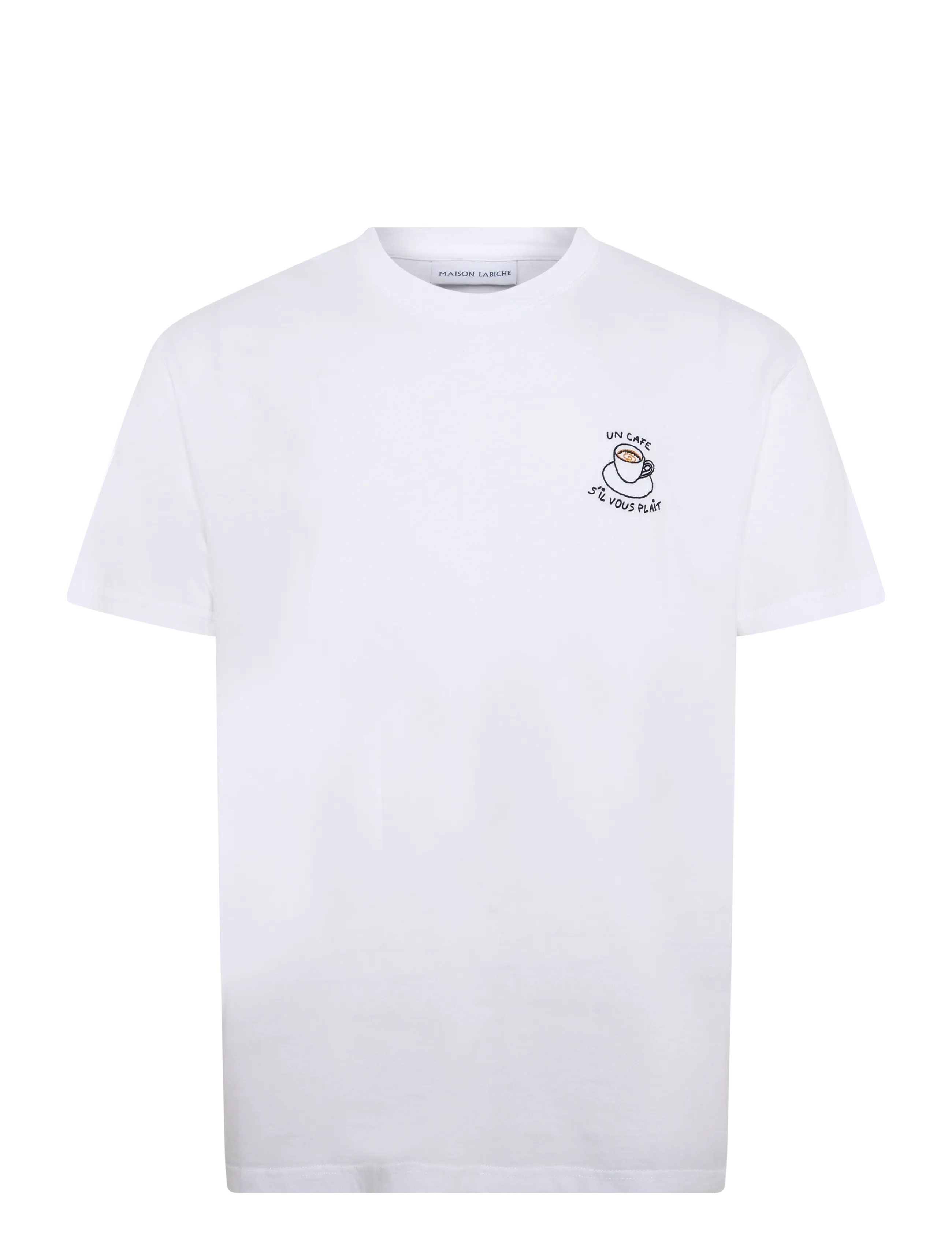 Maison Labiche POPINCOURT UN CAFE SVP / GOTS - Kleidung - WHITE / white