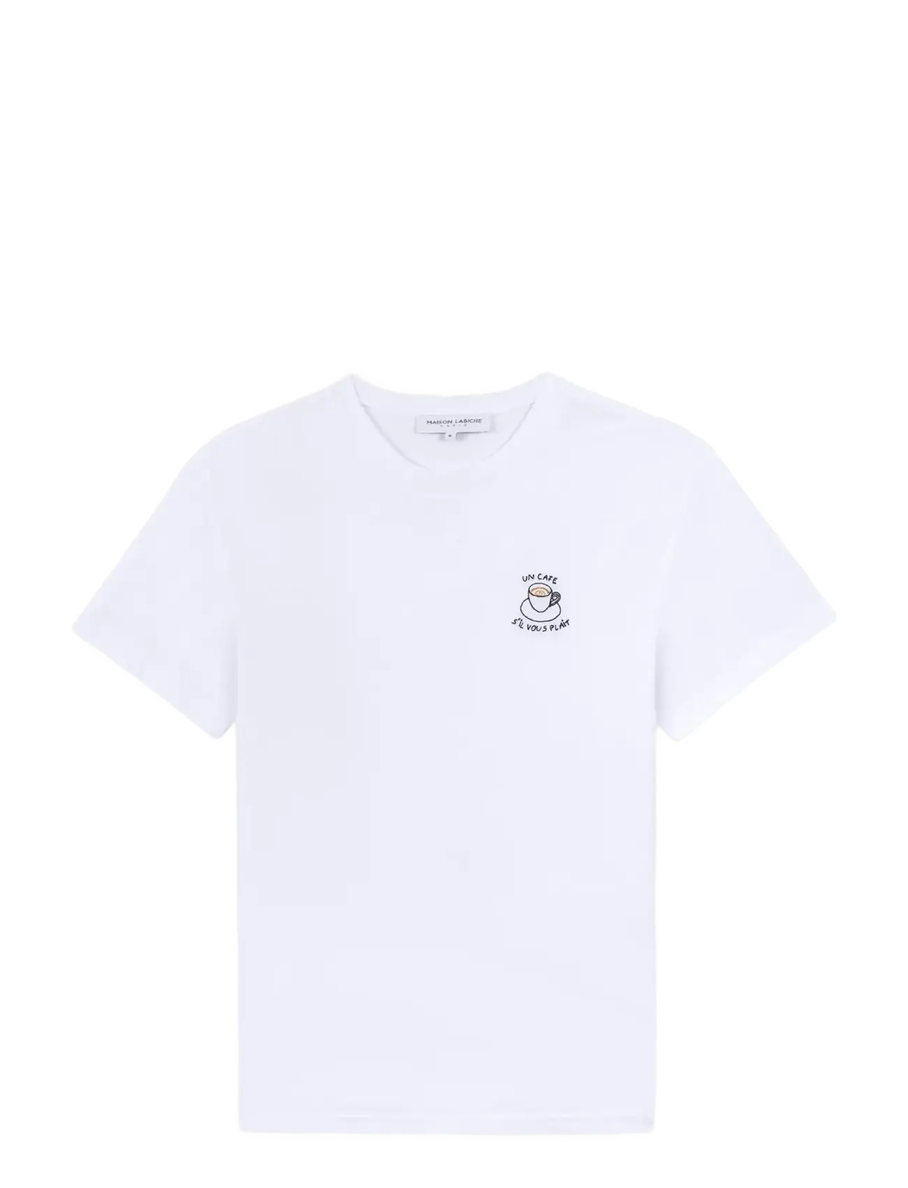 Maison Labiche POPINCOURT UN CAFE SVP / GOTS - T-shirts - WHITE / white